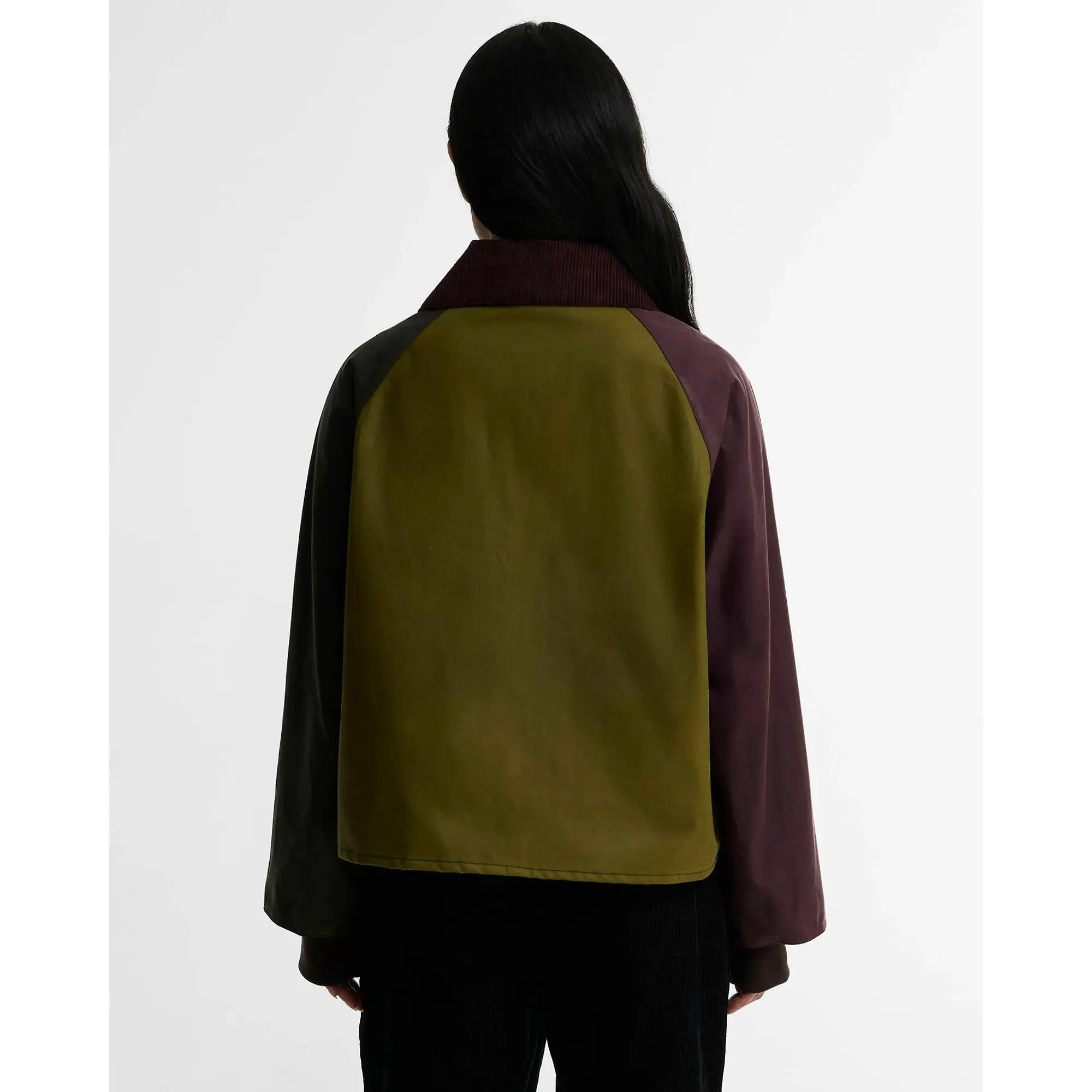 Product image 4 of 6 of Barbour Women's Arlene Waxed Jacket - Golden Olive / Fern / Bordeaux / Muted
