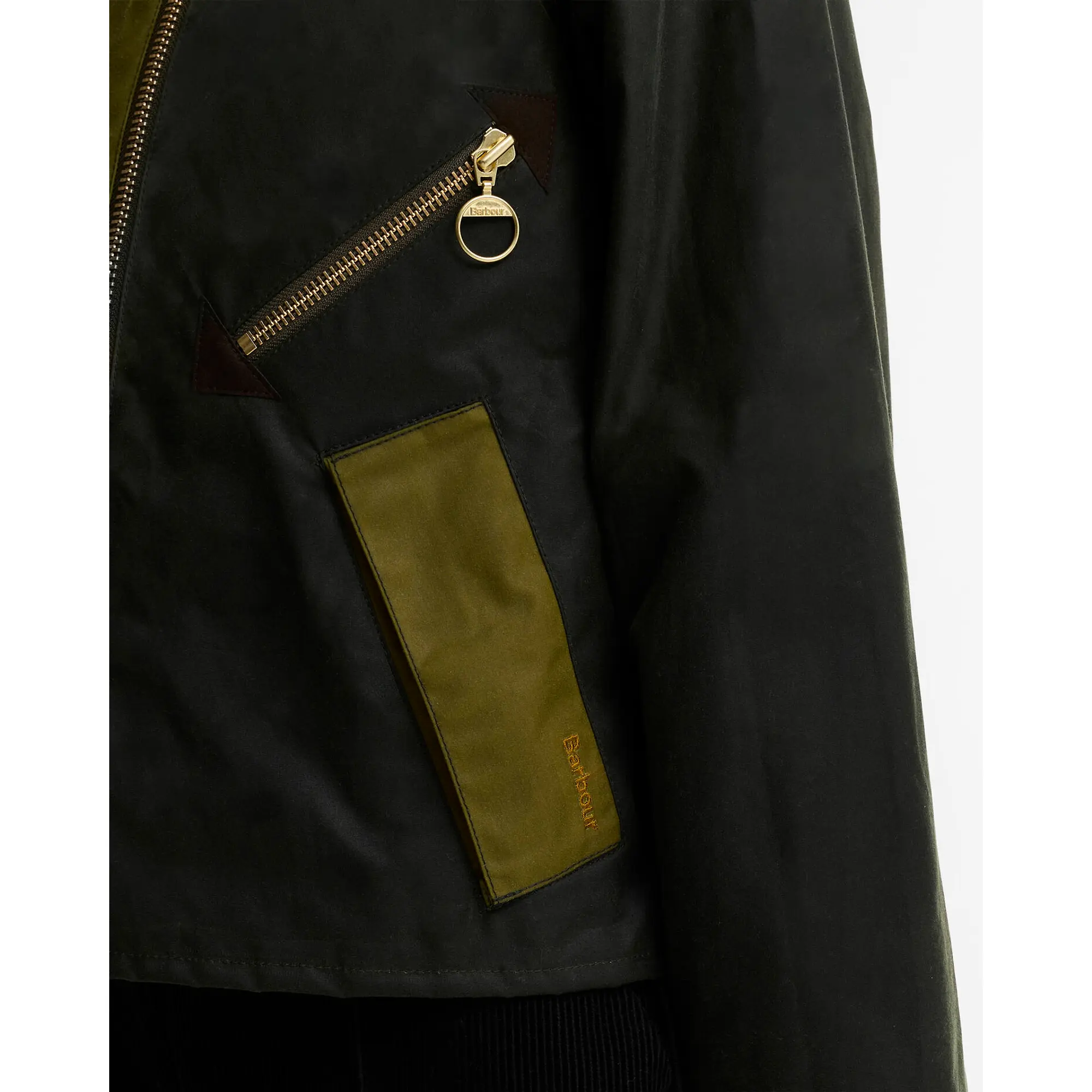 Product image 6 of 6 of Barbour Women's Arlene Waxed Jacket - Golden Olive / Fern / Bordeaux / Muted