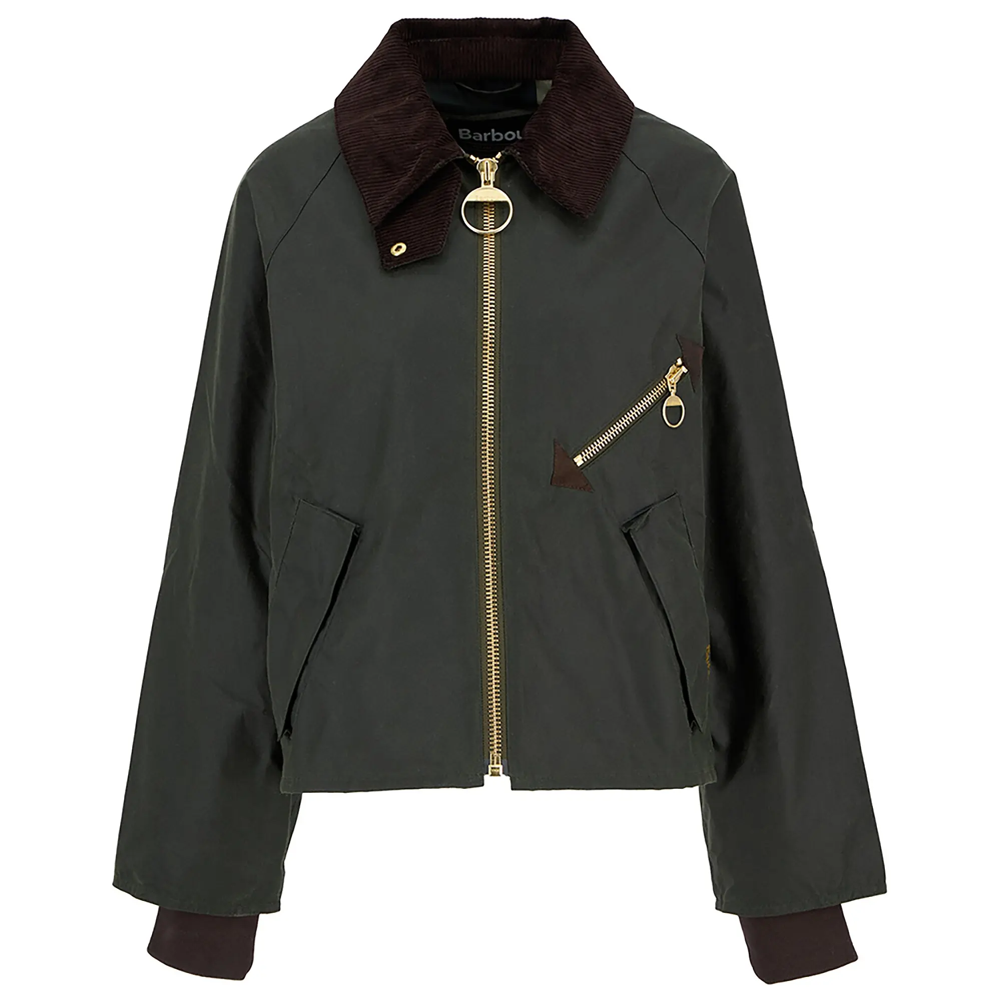 Product image 1 of 7 of Barbour Women's Arlene Wax Jacket - Fern/Ancient Tartan