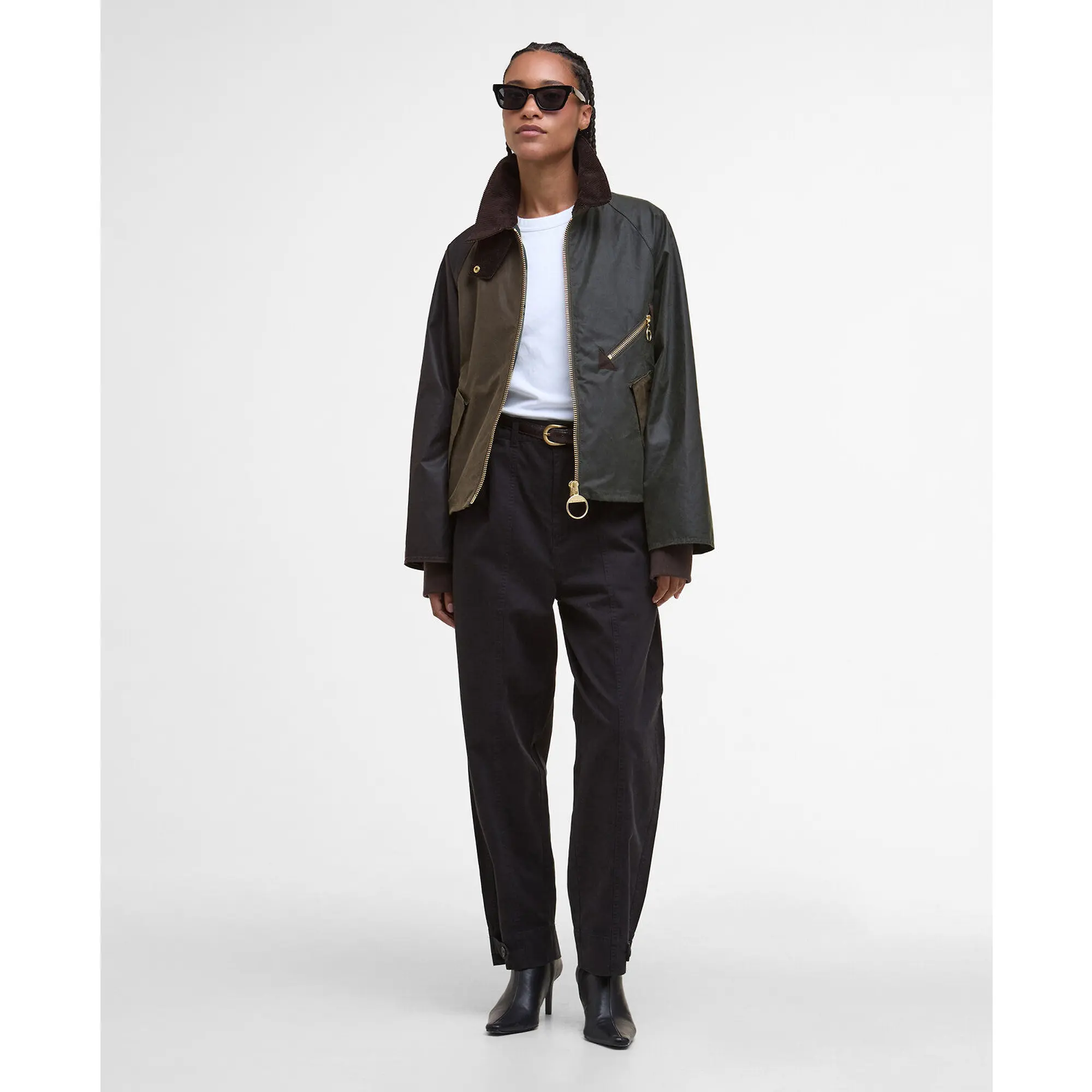 Product image 3 of 10 of Barbour Women's Arlene Wax Jacket - Beech/Ancient Tartan