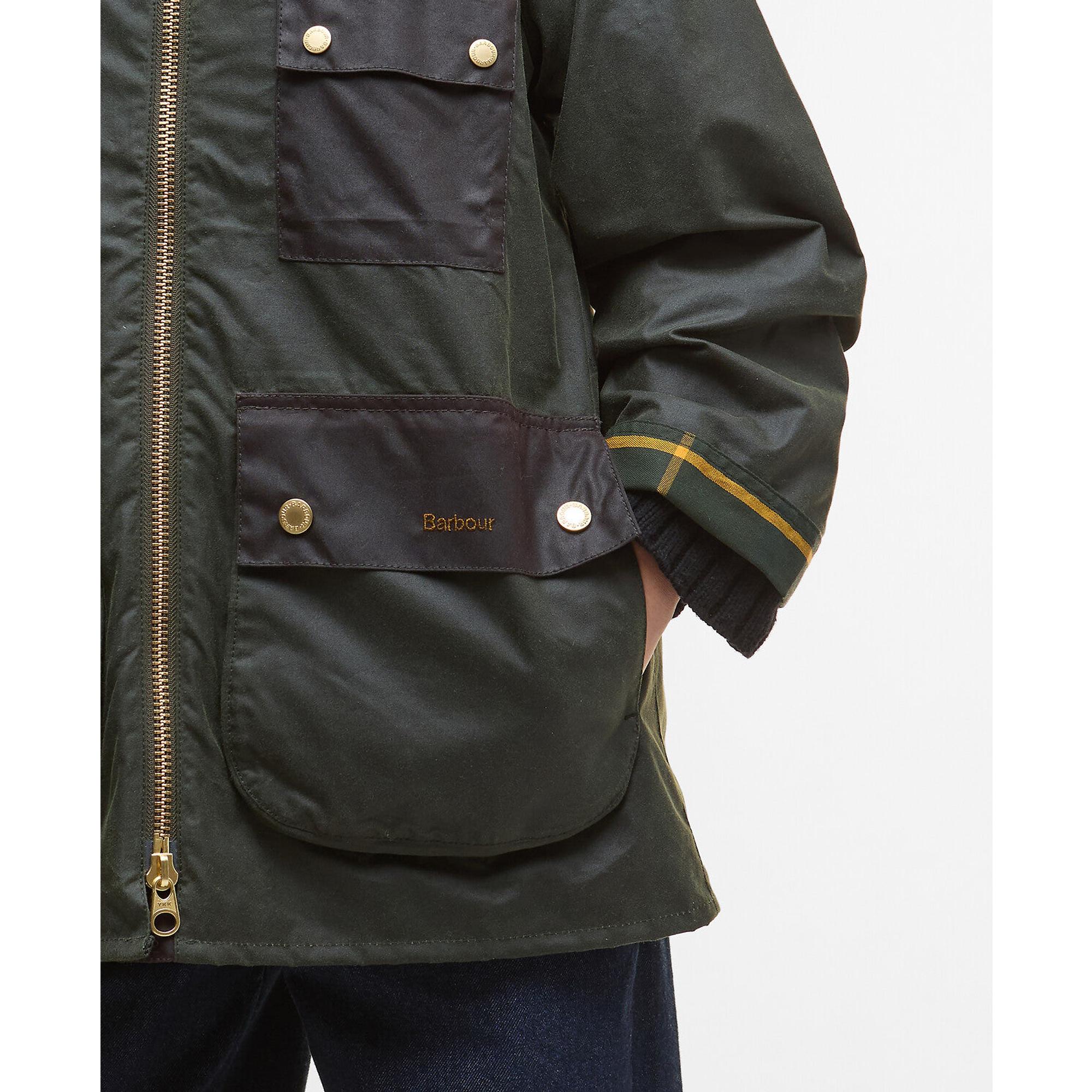 Barbour Women's Luella Wax Jacket - Fern/Ancient Tartan | British