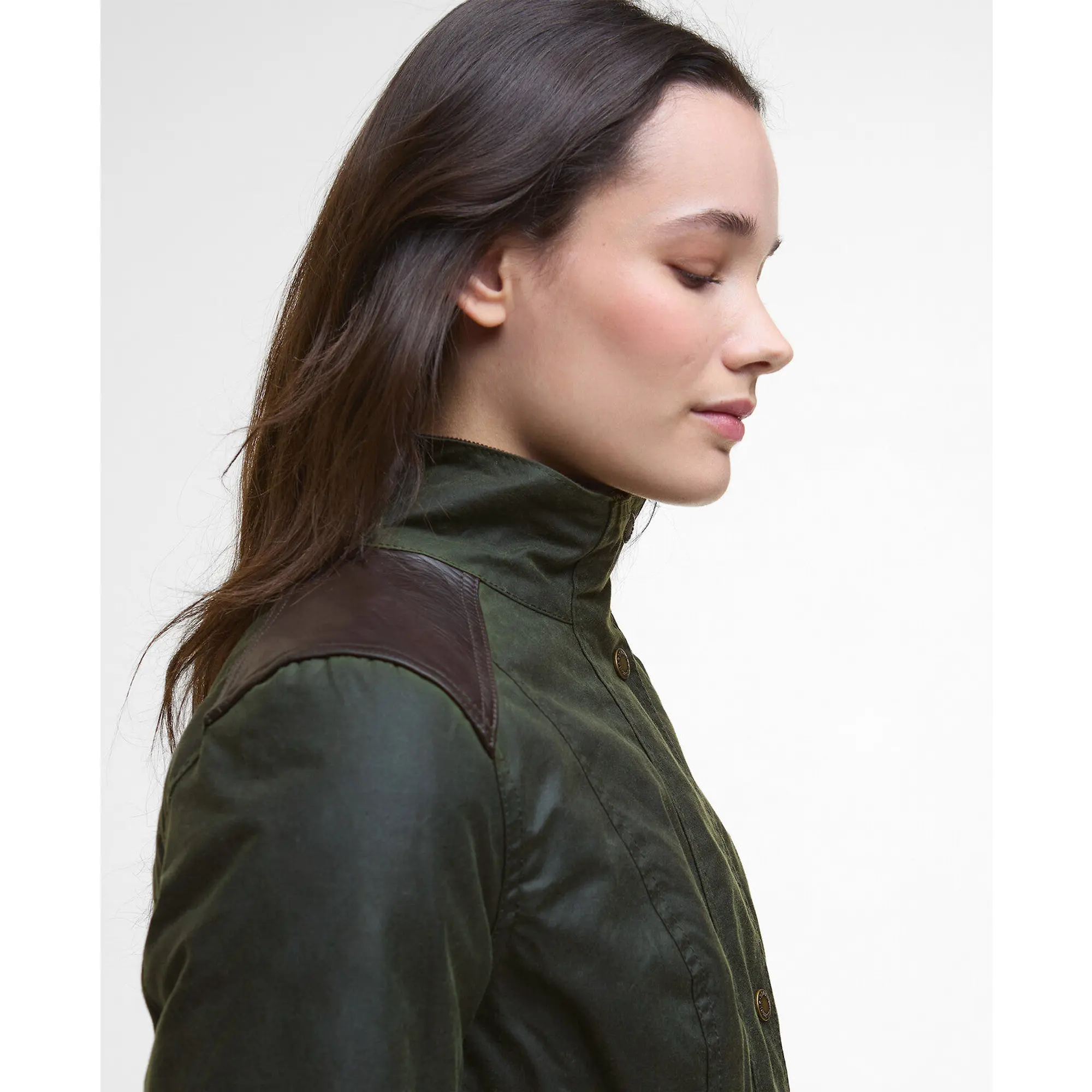 Product image 5 of 9 of Barbour Women's Fern Wax Jacket - Fern/Classic Tartan