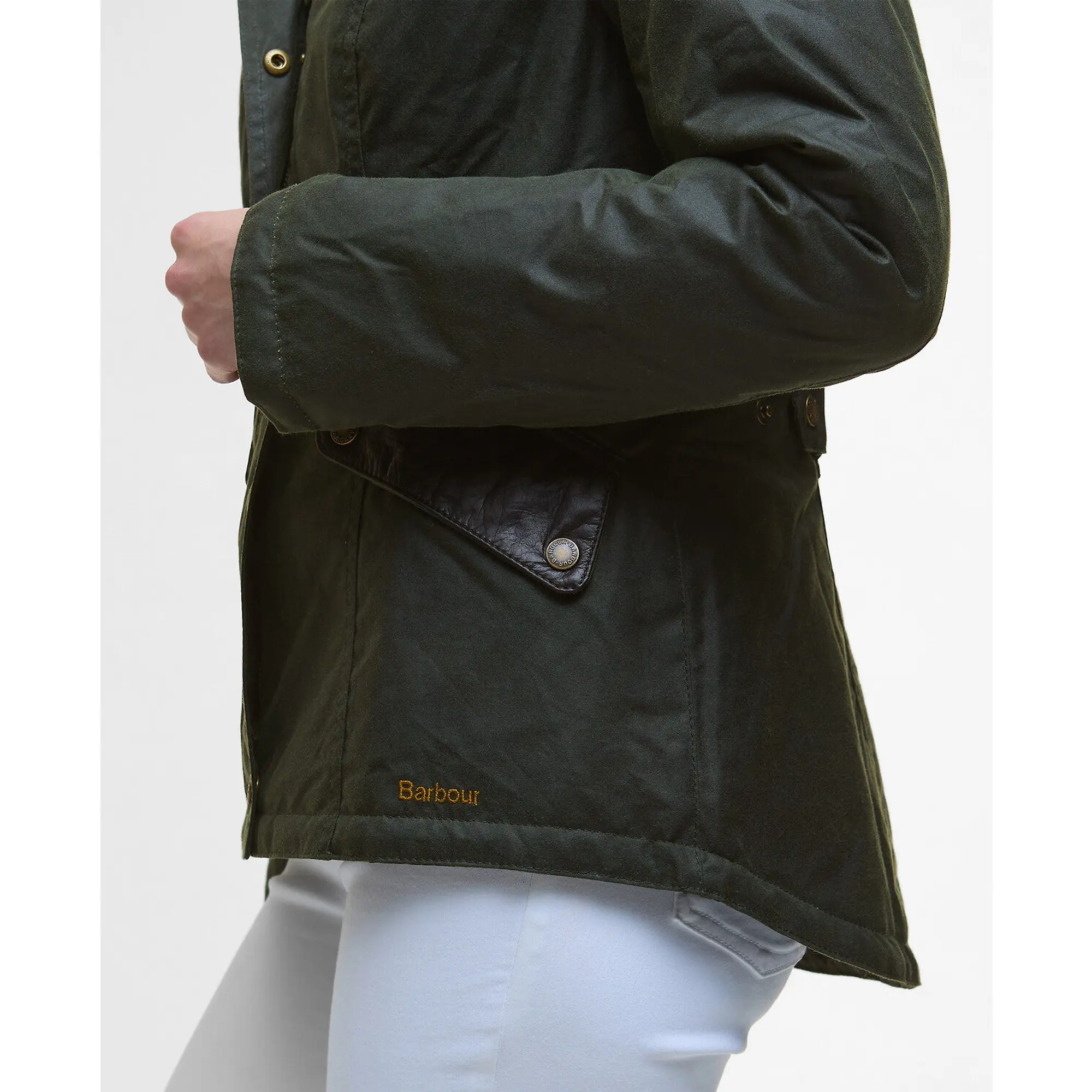 Product image 6 of 9 of Barbour Women's Fern Wax Jacket - Fern/Classic Tartan