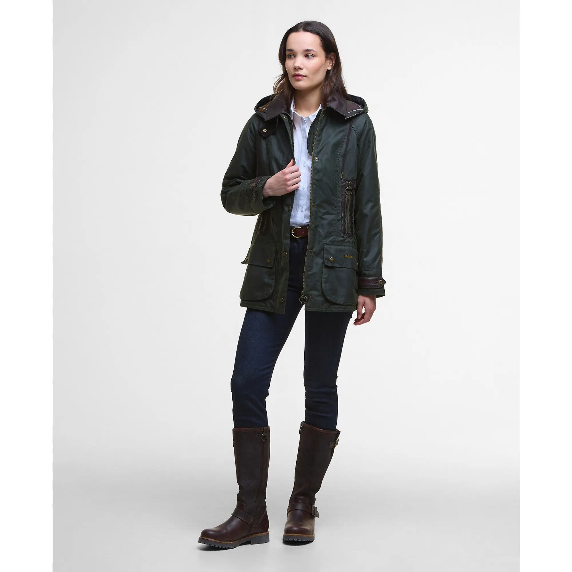Product image 3 of 11 of Barbour Women's Ivy Wax Jacket - Fern