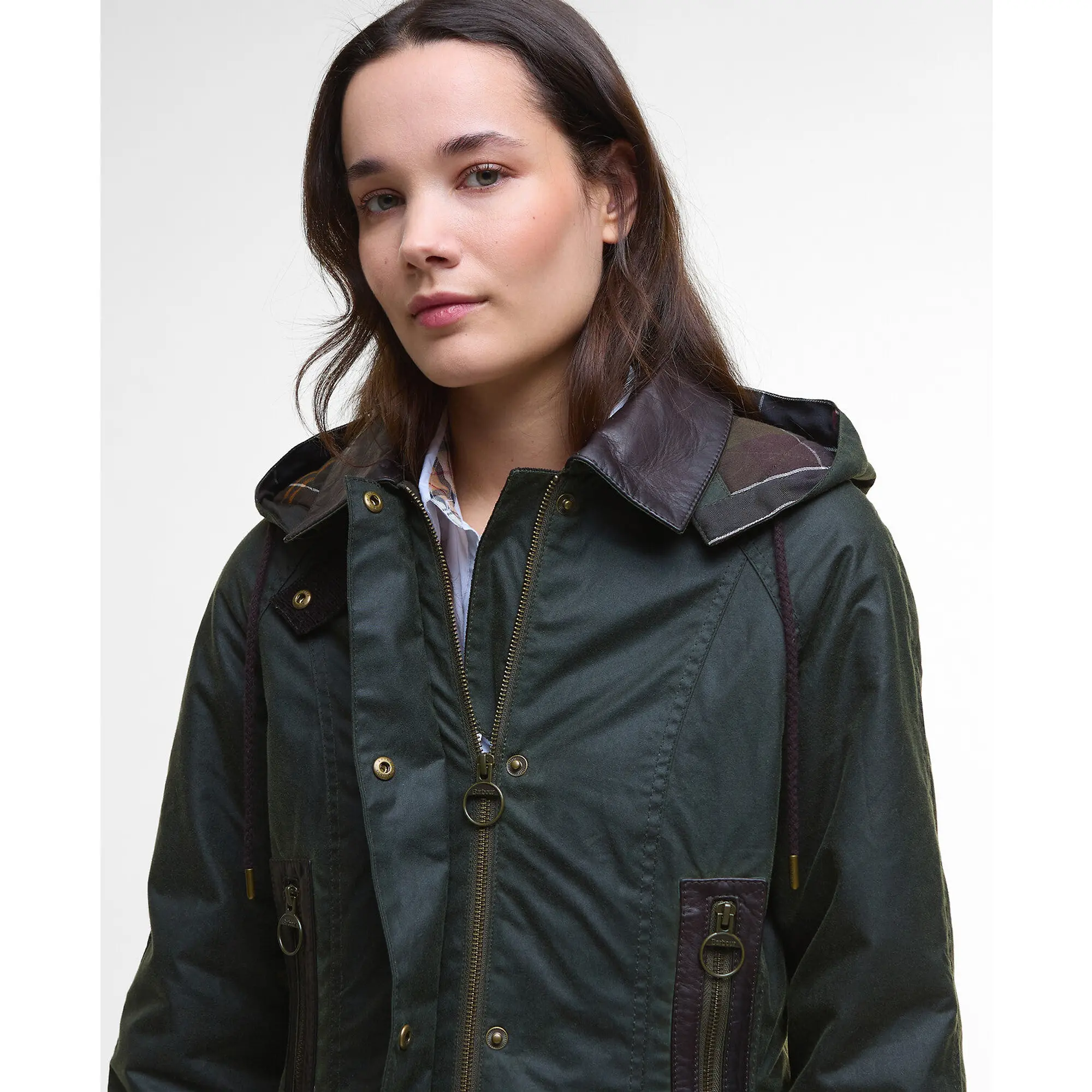 Product image 5 of 11 of Barbour Women's Ivy Wax Jacket - Fern