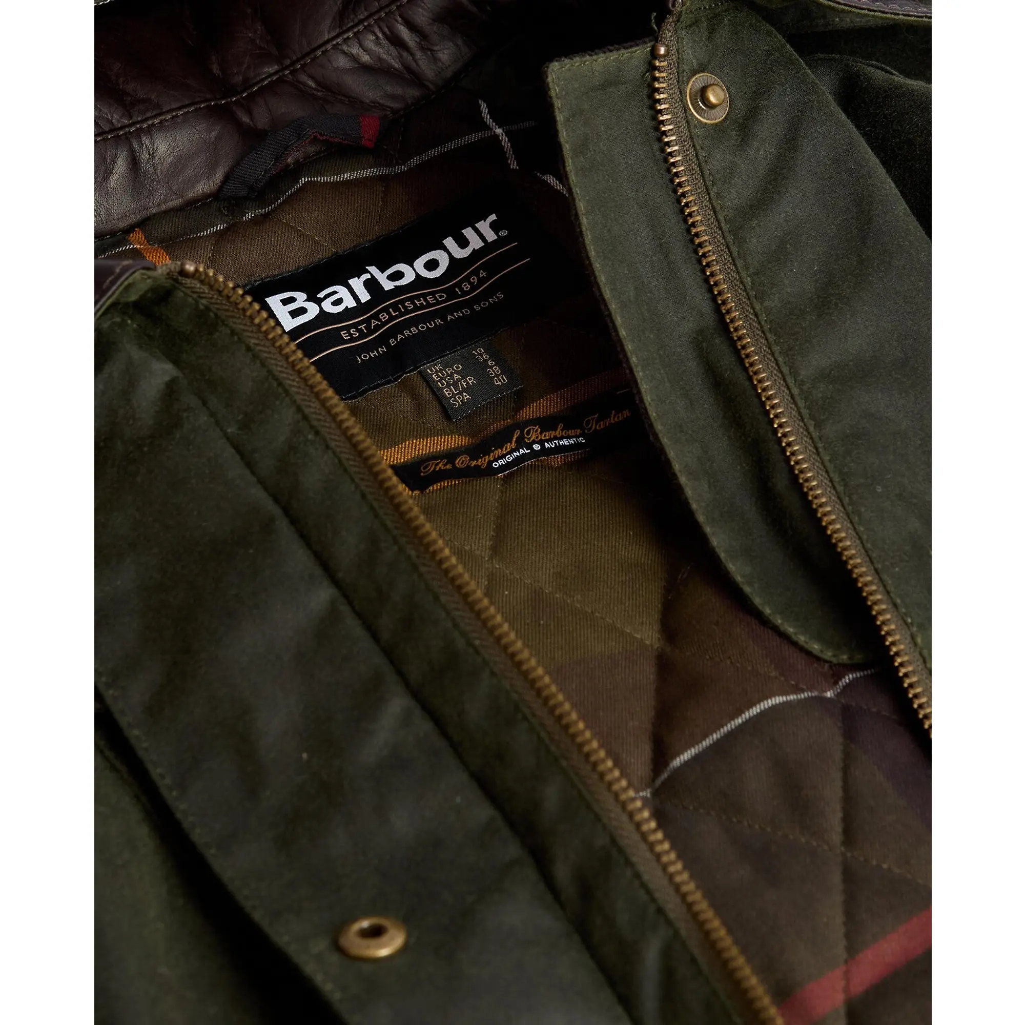 Product image 11 of 11 of Barbour Women's Ivy Wax Jacket - Fern