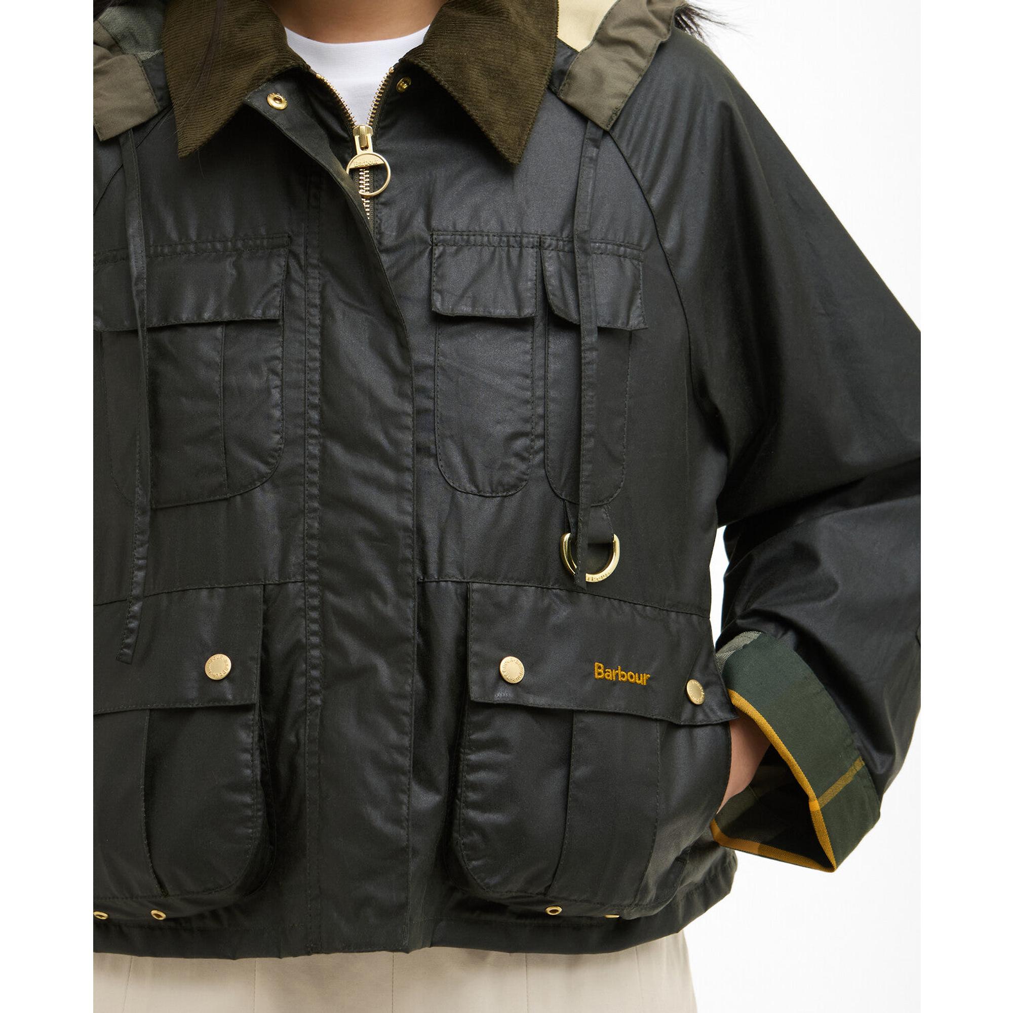 Barbour Women's Liza Wax Jacket - Fern/Ancient | British Attire