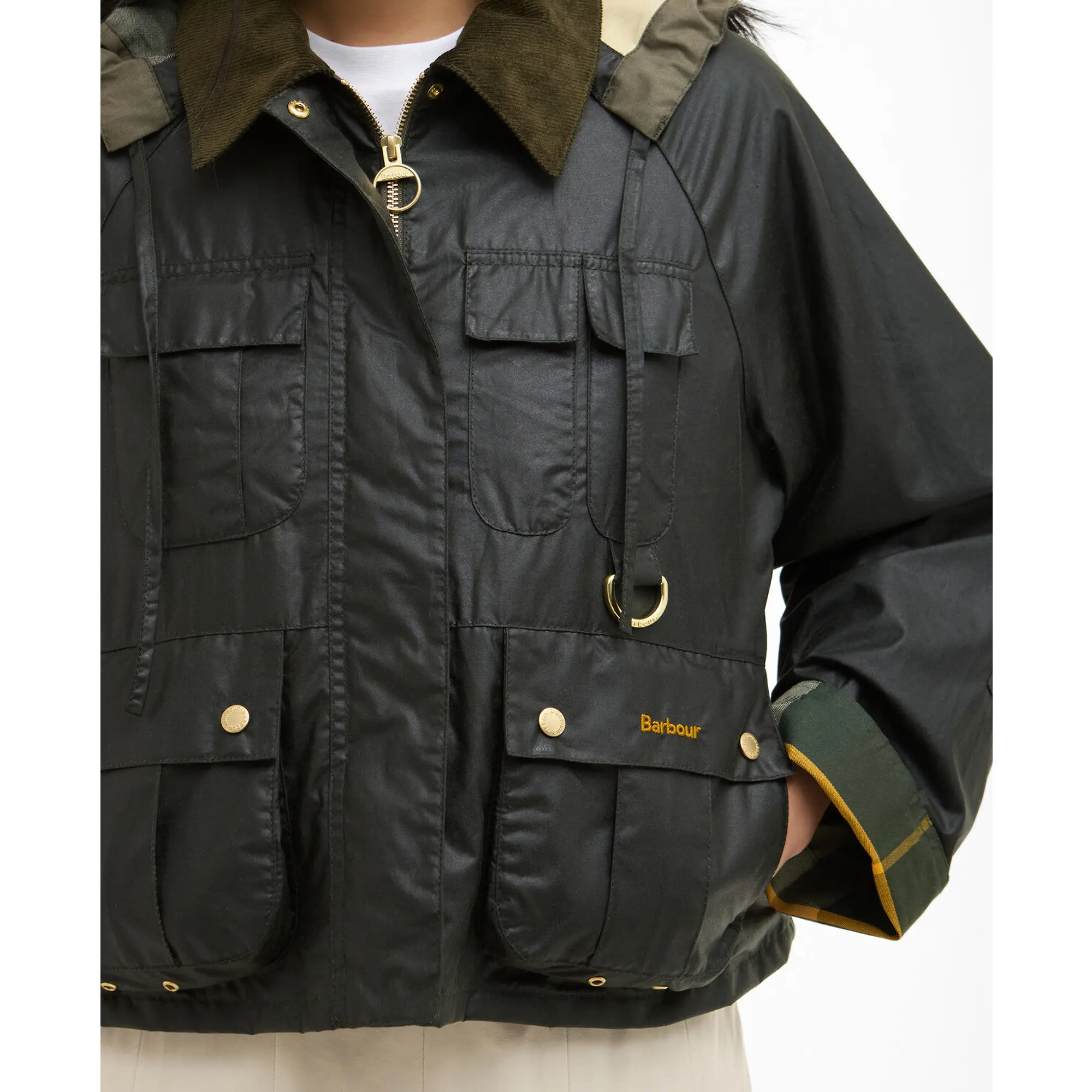Product image 5 of 6 of Barbour Women's Liza Wax Jacket - Fern/Ancient