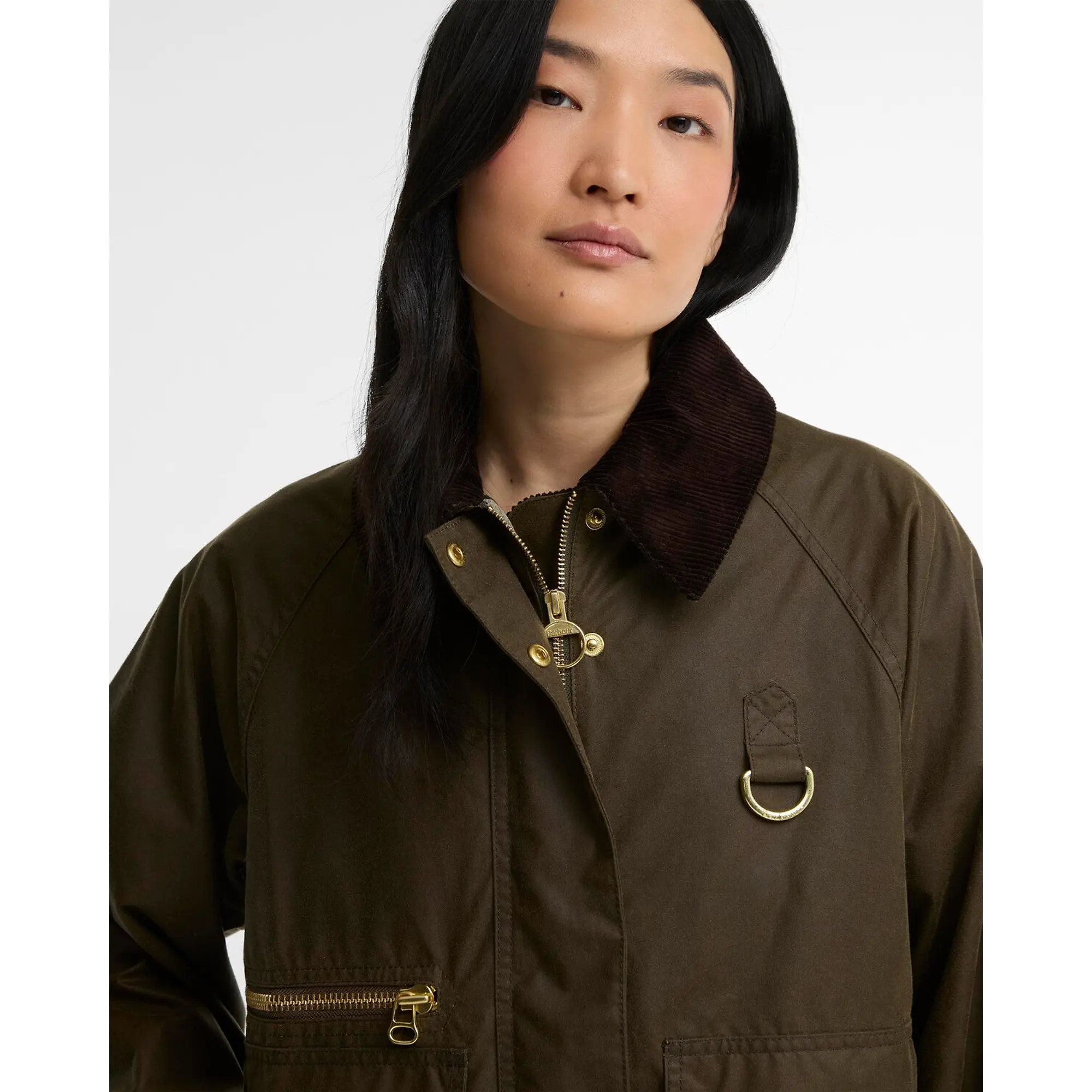 Product image 5 of 6 of Barbour Women's Cottingham Wax Jacket - Beech / Ancient