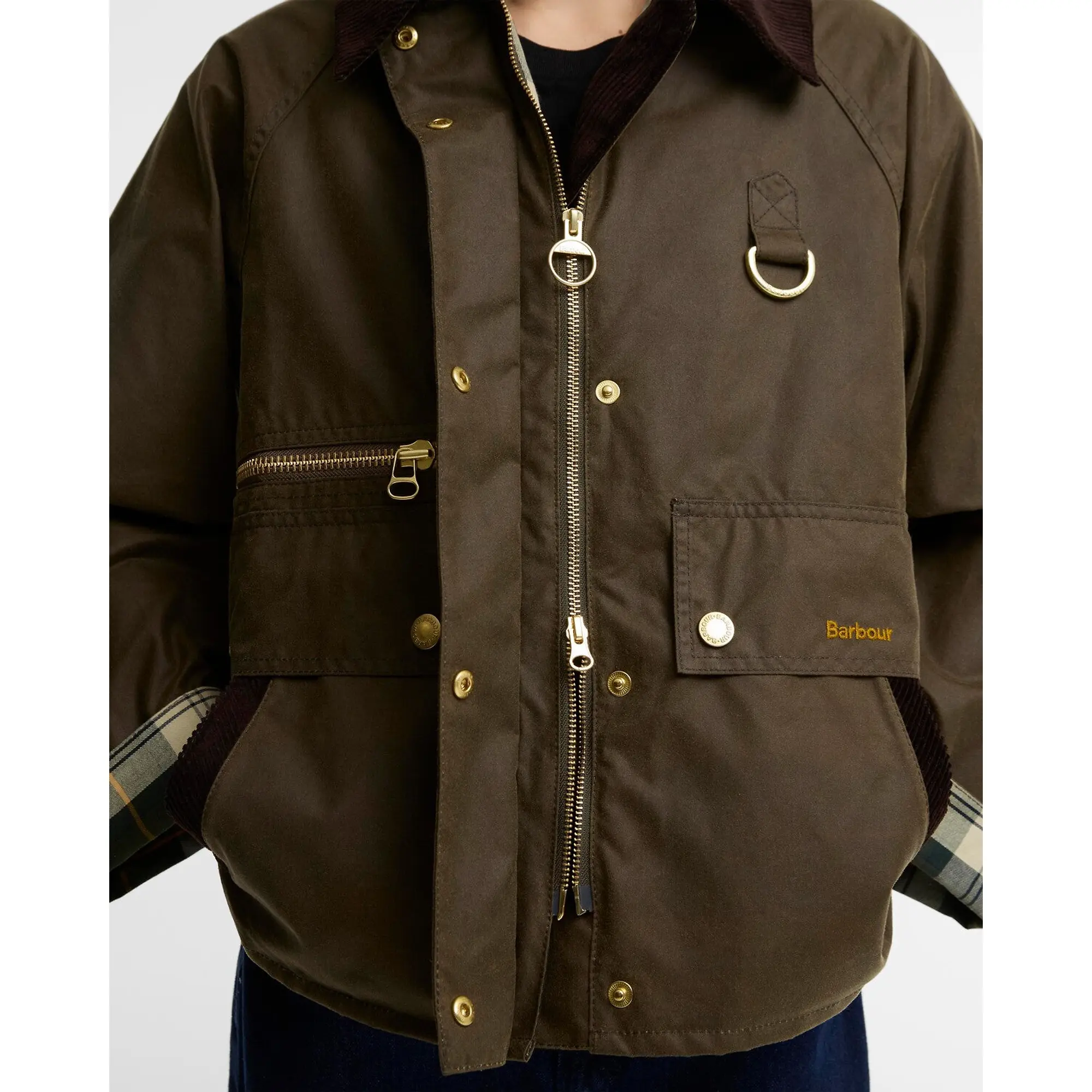 Product image 6 of 6 of Barbour Women's Cottingham Wax Jacket - Beech / Ancient