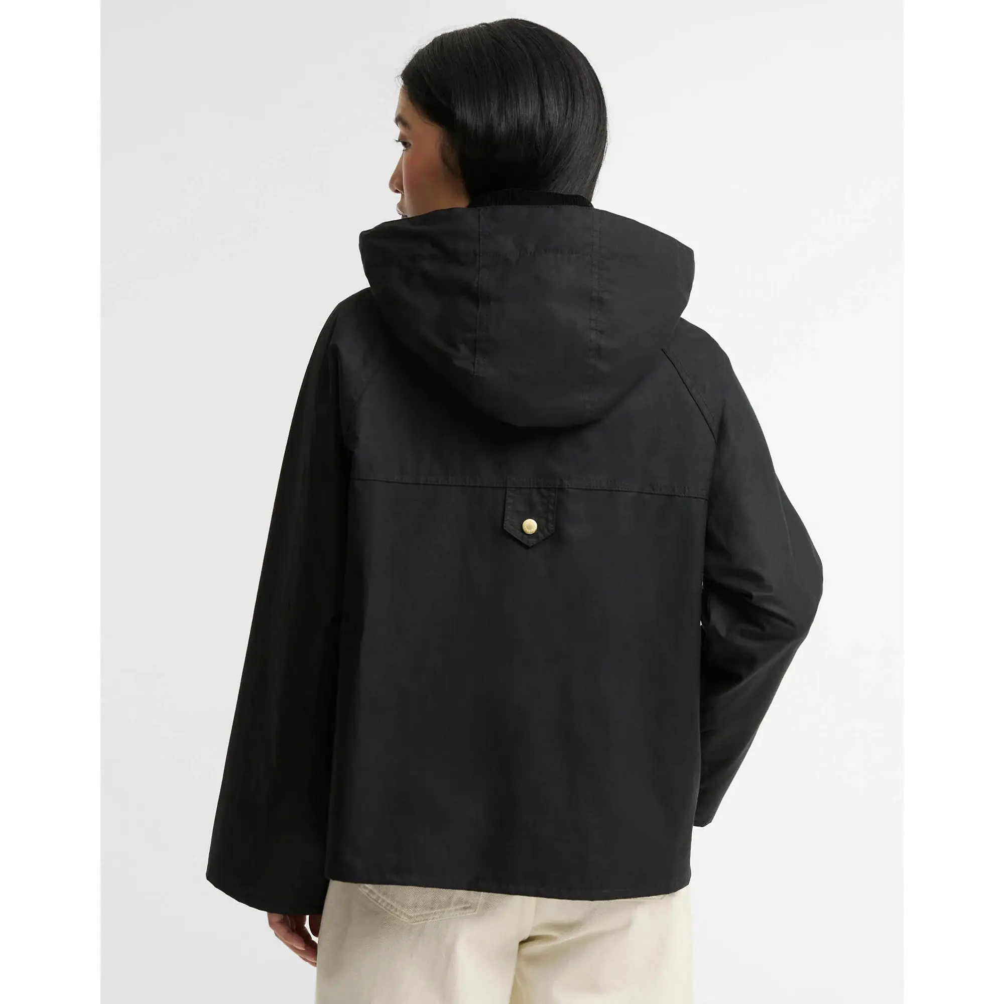 Product image 4 of 7 of Barbour Women's Carville Waxed Jacket - Black / Ancient