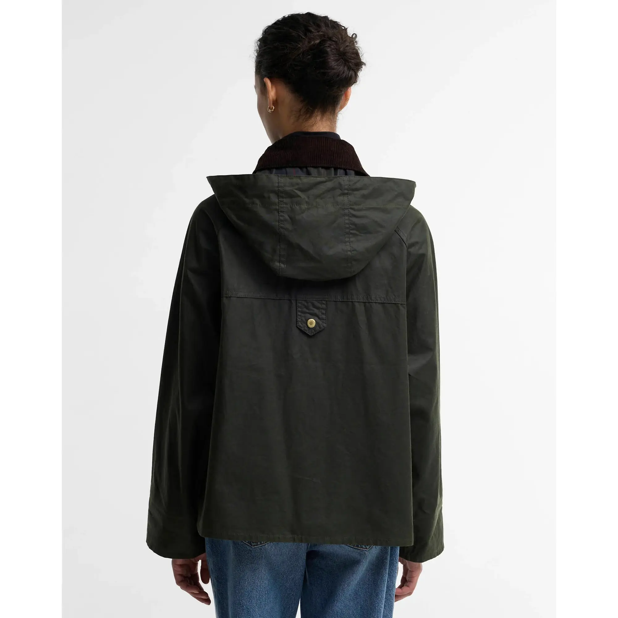 Product image 4 of 6 of Barbour Women's Carville Waxed Jacket - Fern / Shadow Classic