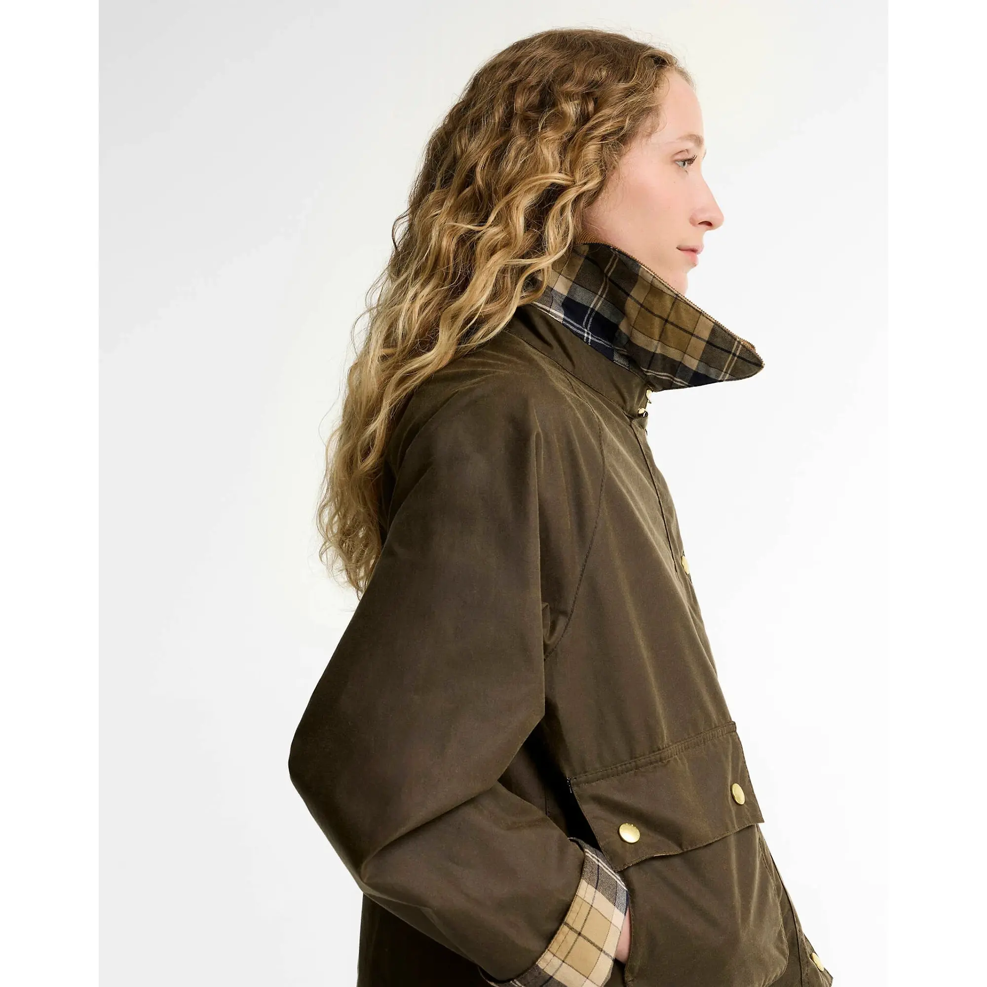 Product image 5 of 7 of Barbour Women's Icons Modern Spey Waxed Jacket - Beech / Birchwood