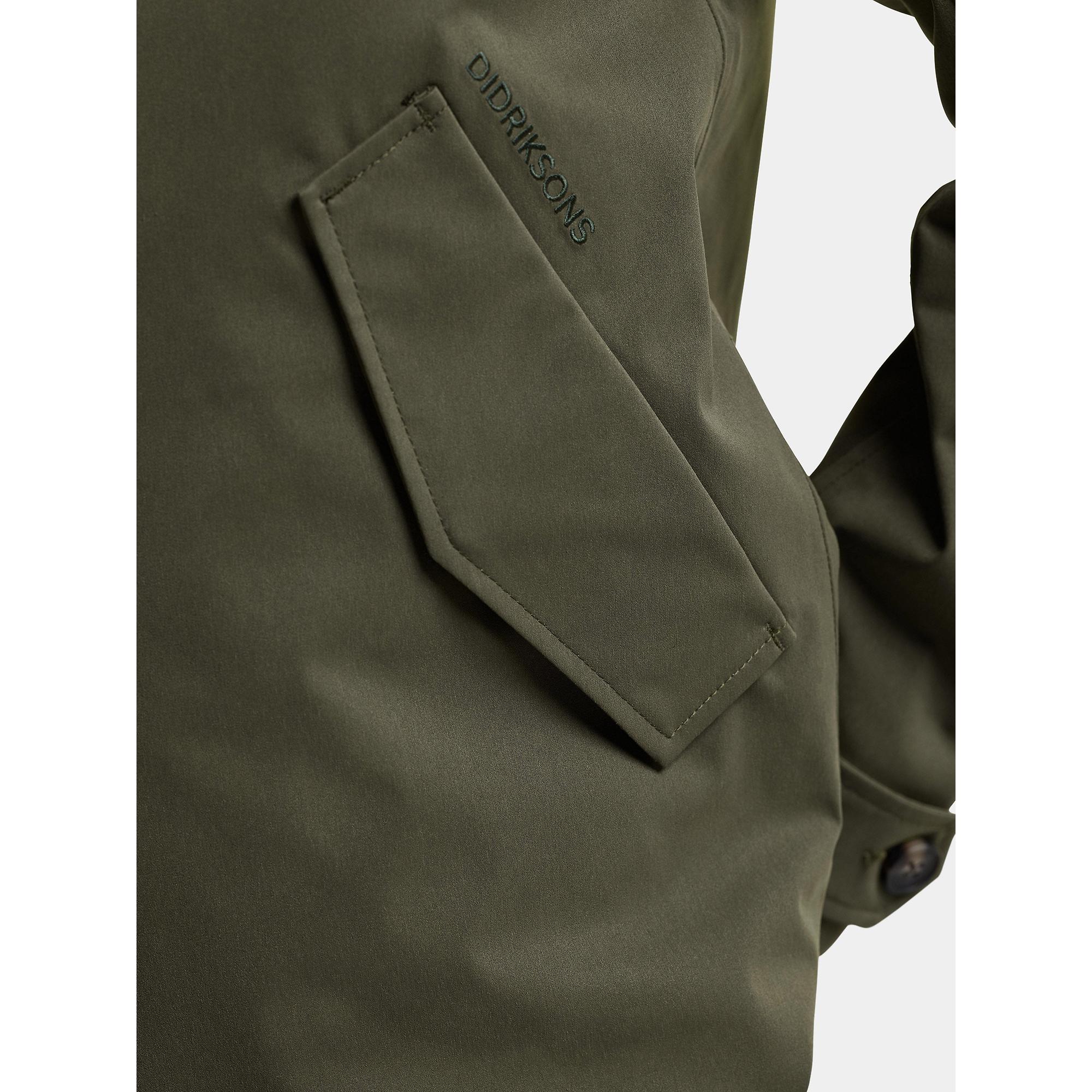 Didriksons Women's Lynn Waterproof Jacket - Deep Green | British