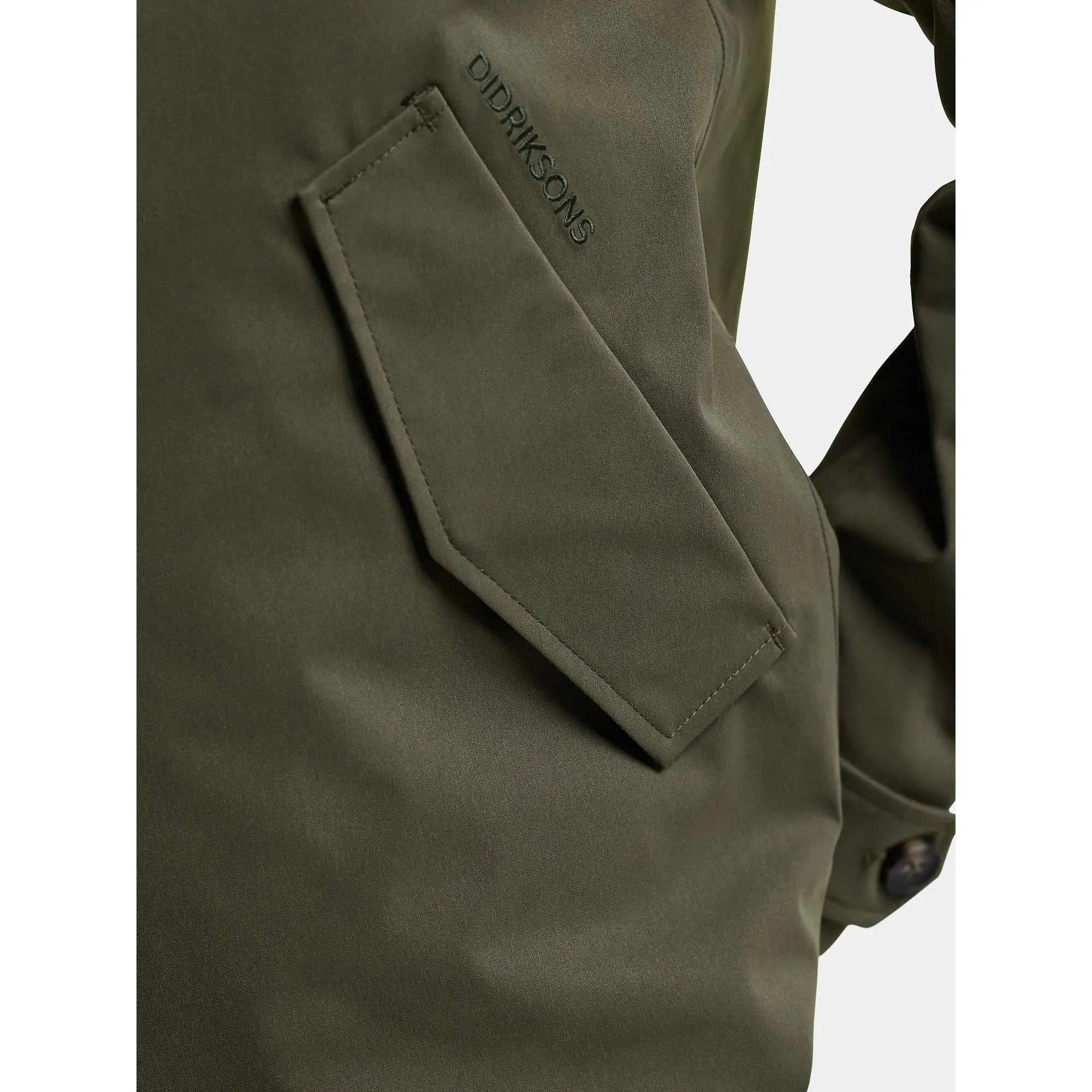 Product image 9 of 10 of Didriksons Women's Lynn Waterproof Jacket - Deep Green