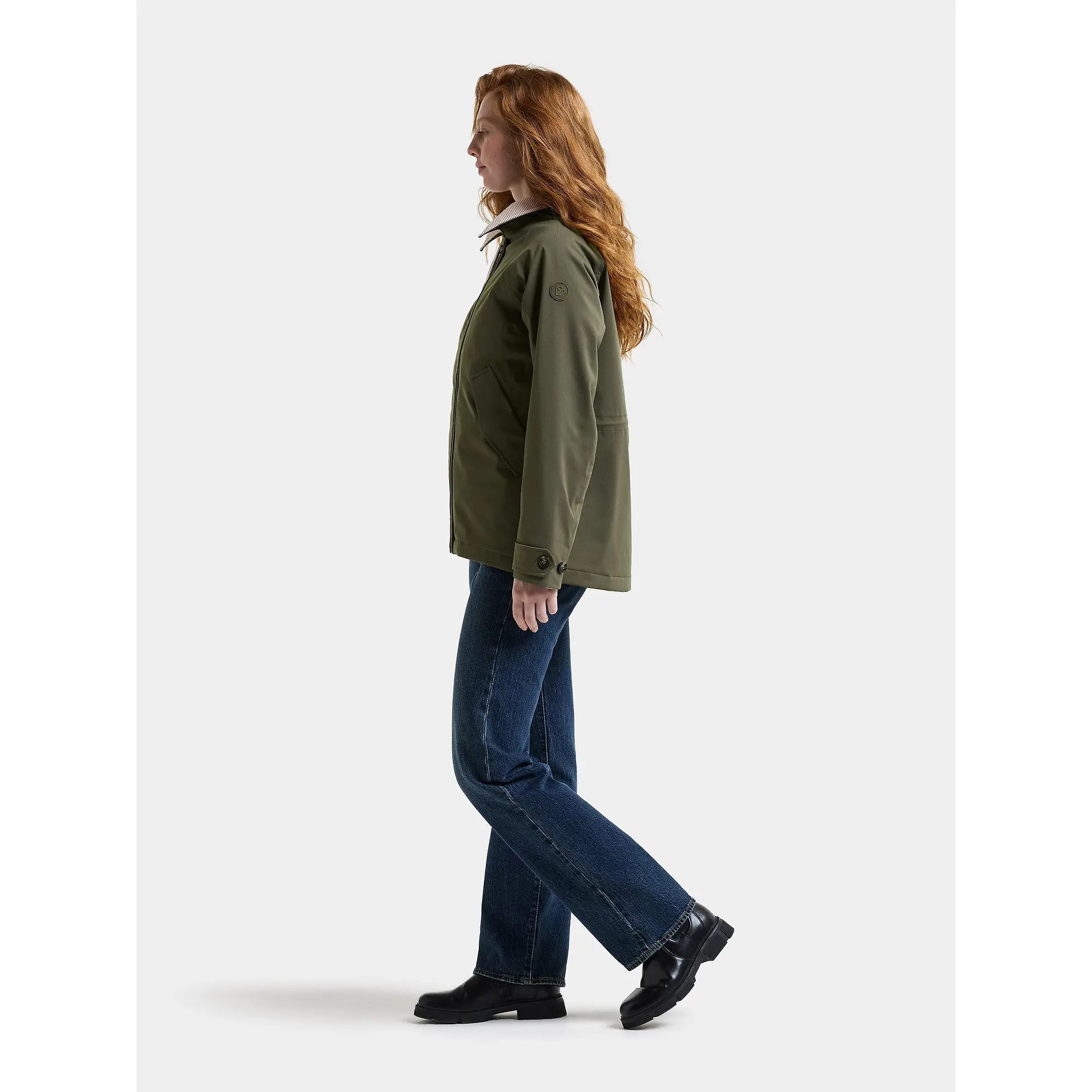 Product image 4 of 10 of Didriksons Women's Lynn Waterproof Jacket - Deep Green
