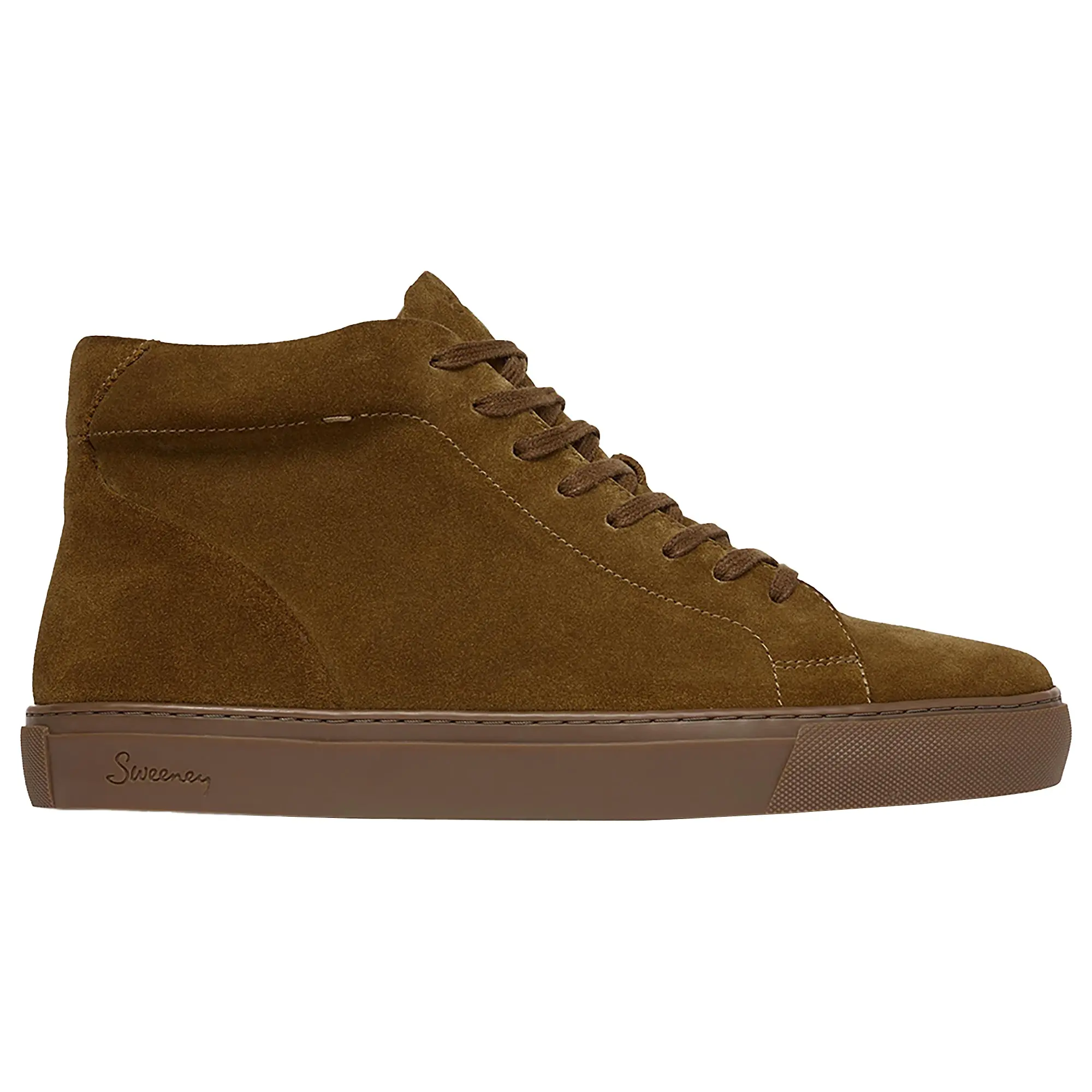 Product image 1 of 5 of Oliver Sweeney Men's Laxey Suede Cupsole Hi-Top Trainers - Tan