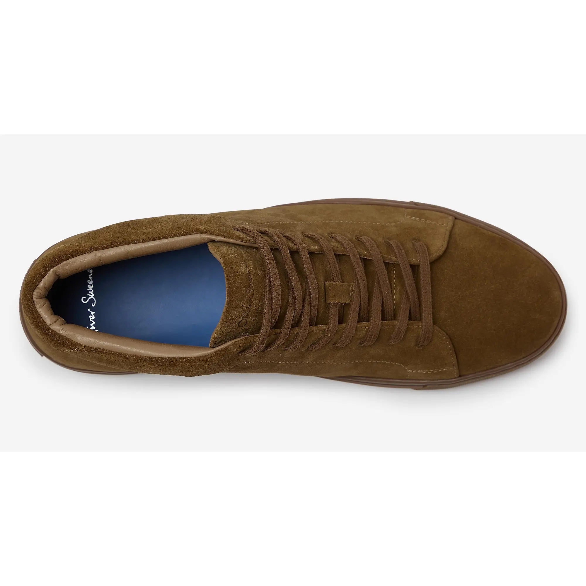 Product image 4 of 5 of Oliver Sweeney Men's Laxey Suede Cupsole Hi-Top Trainers - Tan