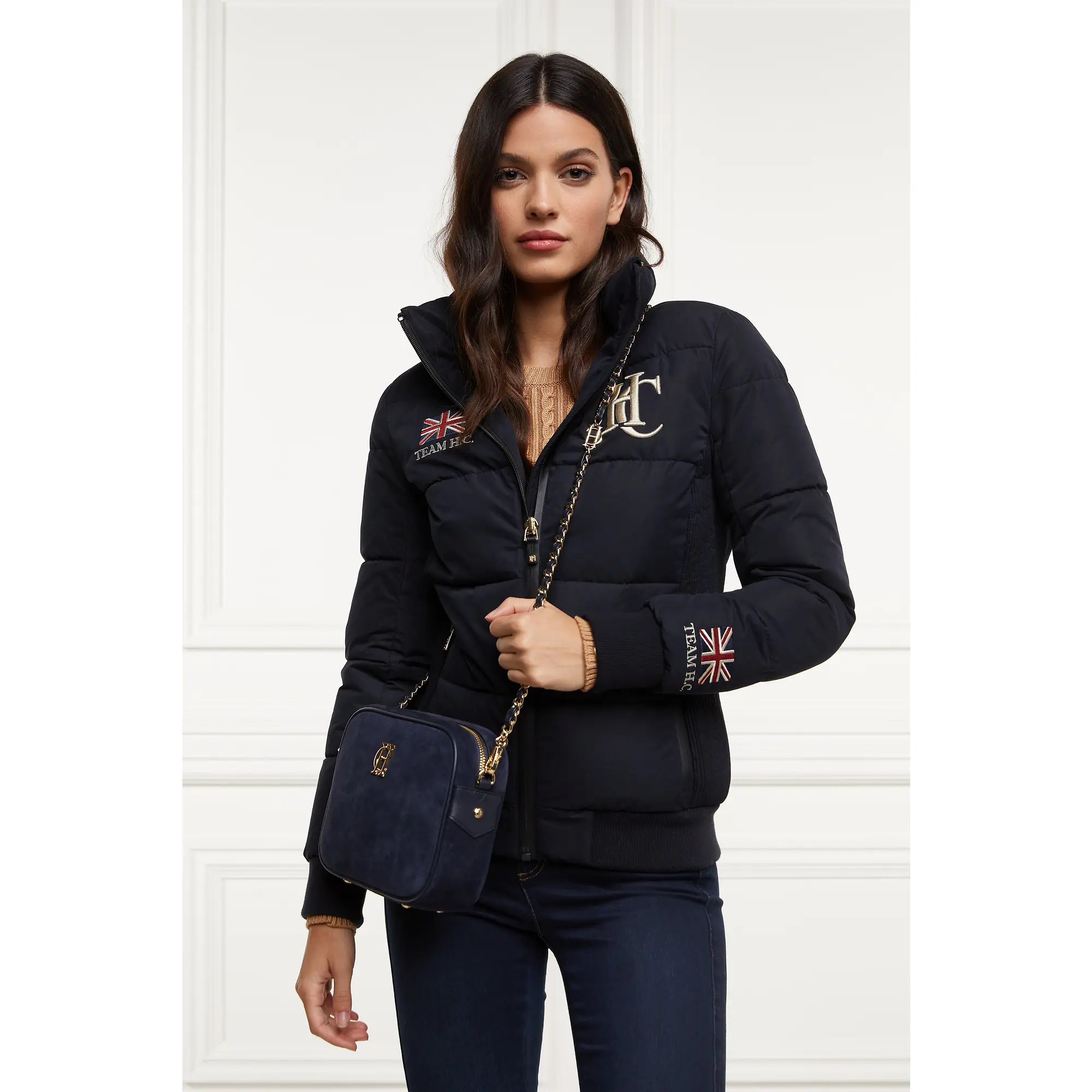 Product image 2 of 6 of Holland Cooper Women's Soho Camera Bag - Ink Navy Suede