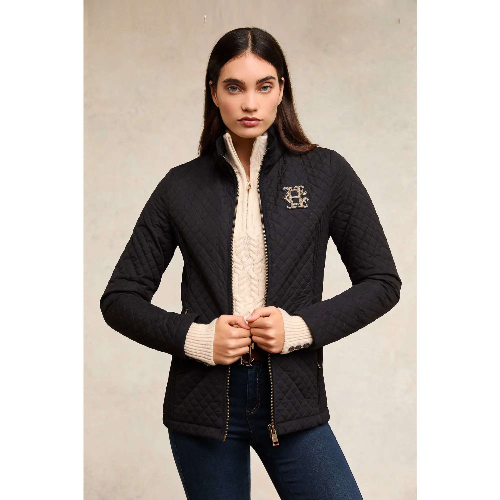 Product image 3 of 9 of Holland Cooper Women's Cambridge Jacket - Black