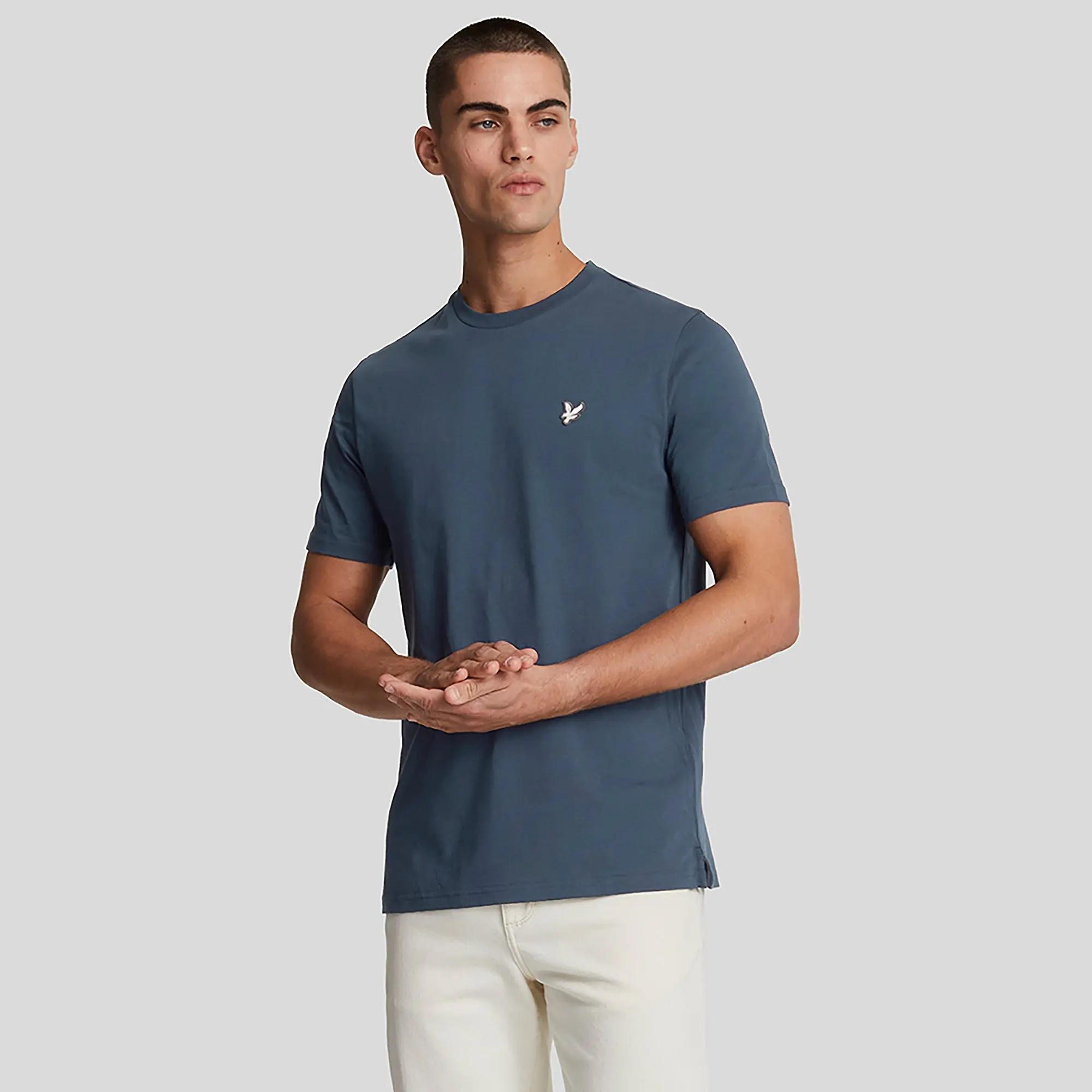 Product image 2 of 5 of Lyle & Scott Men's Premium Cotton Crewneck T-Shirt - Midnight Navy