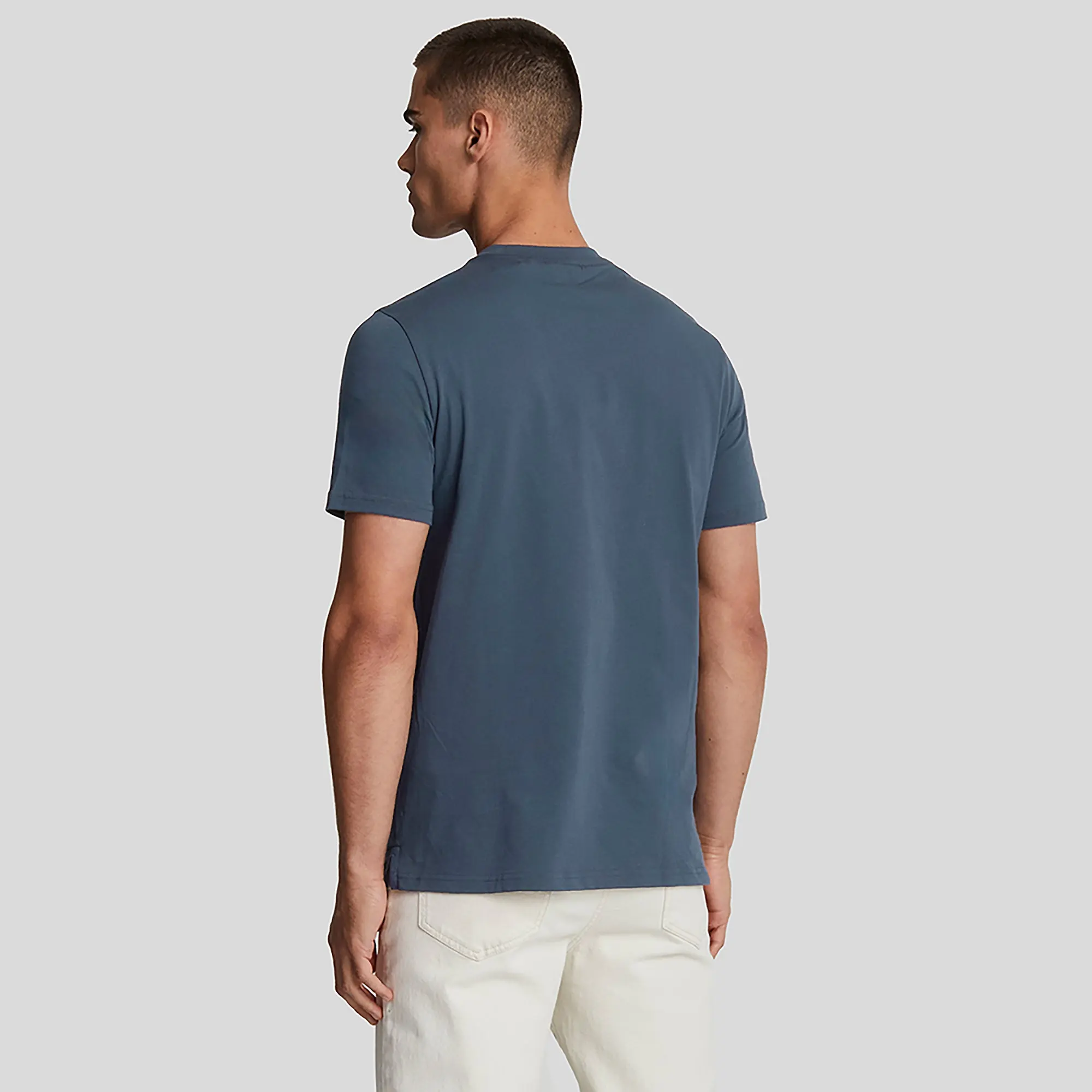 Product image 4 of 5 of Lyle & Scott Men's Premium Cotton Crewneck T-Shirt - Midnight Navy