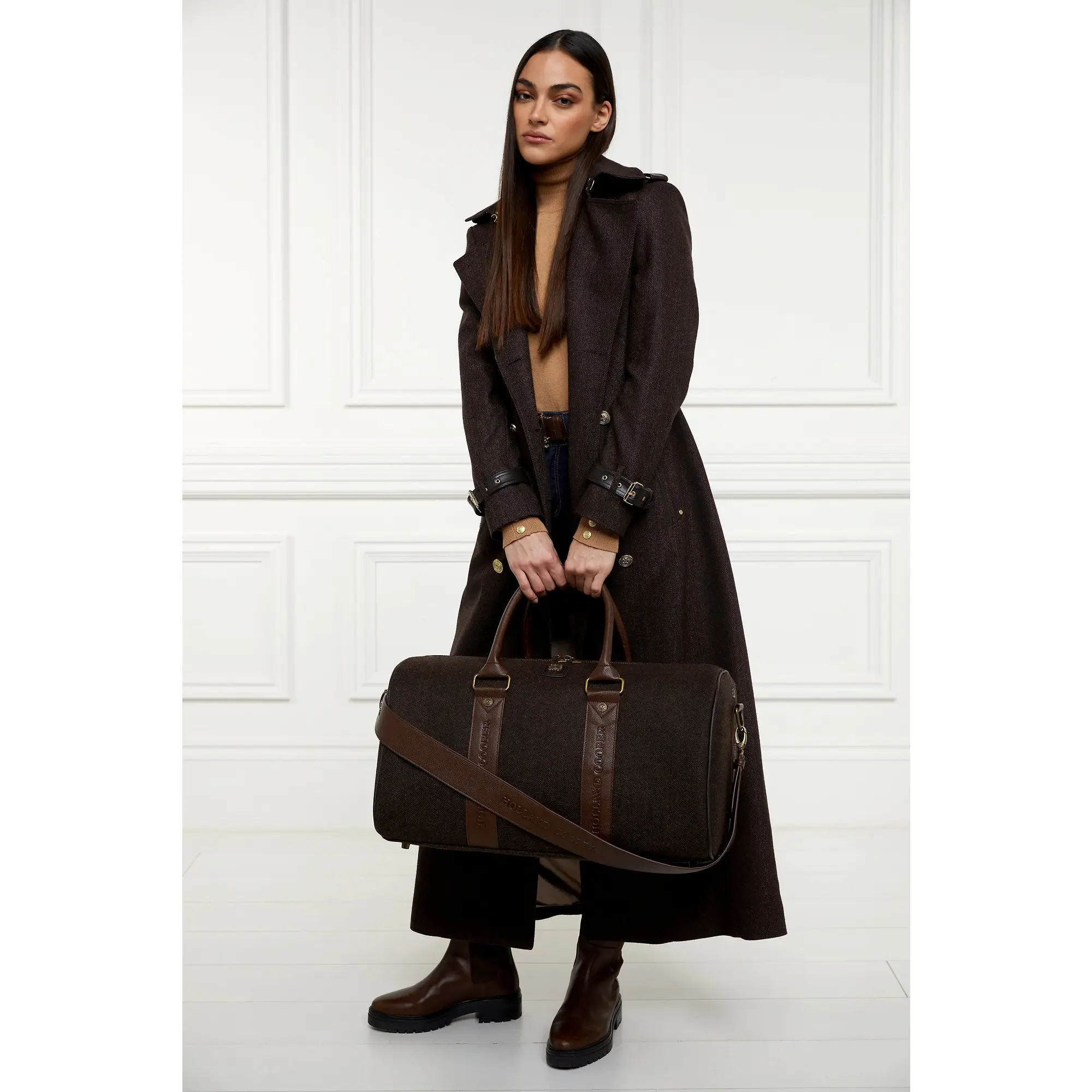 Product image 8 of 9 of Holland Cooper Regency Holdall - Brown Herringbone