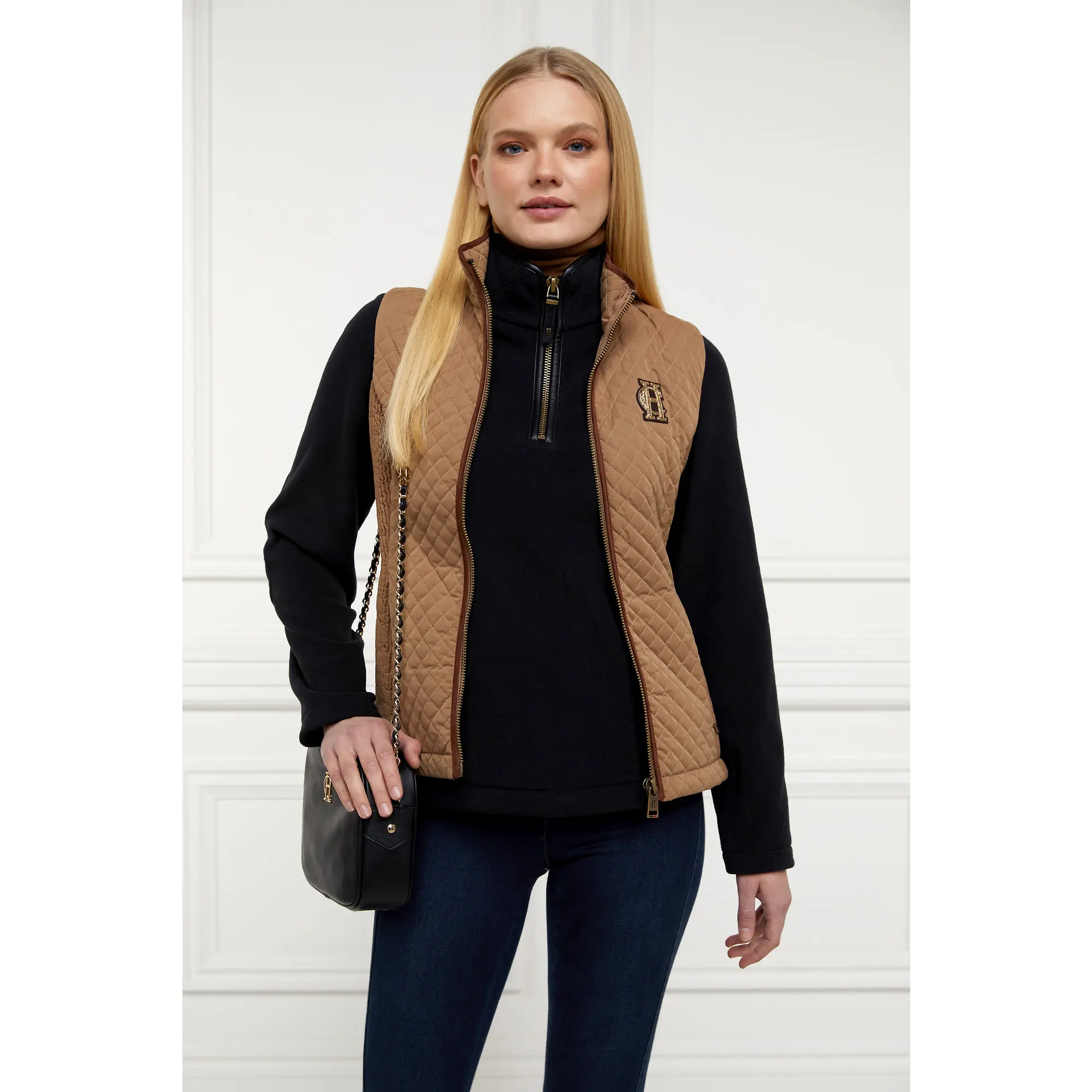 Product image 5 of 10 of Holland Cooper Women's Country Fleece Quarter Zip - Black