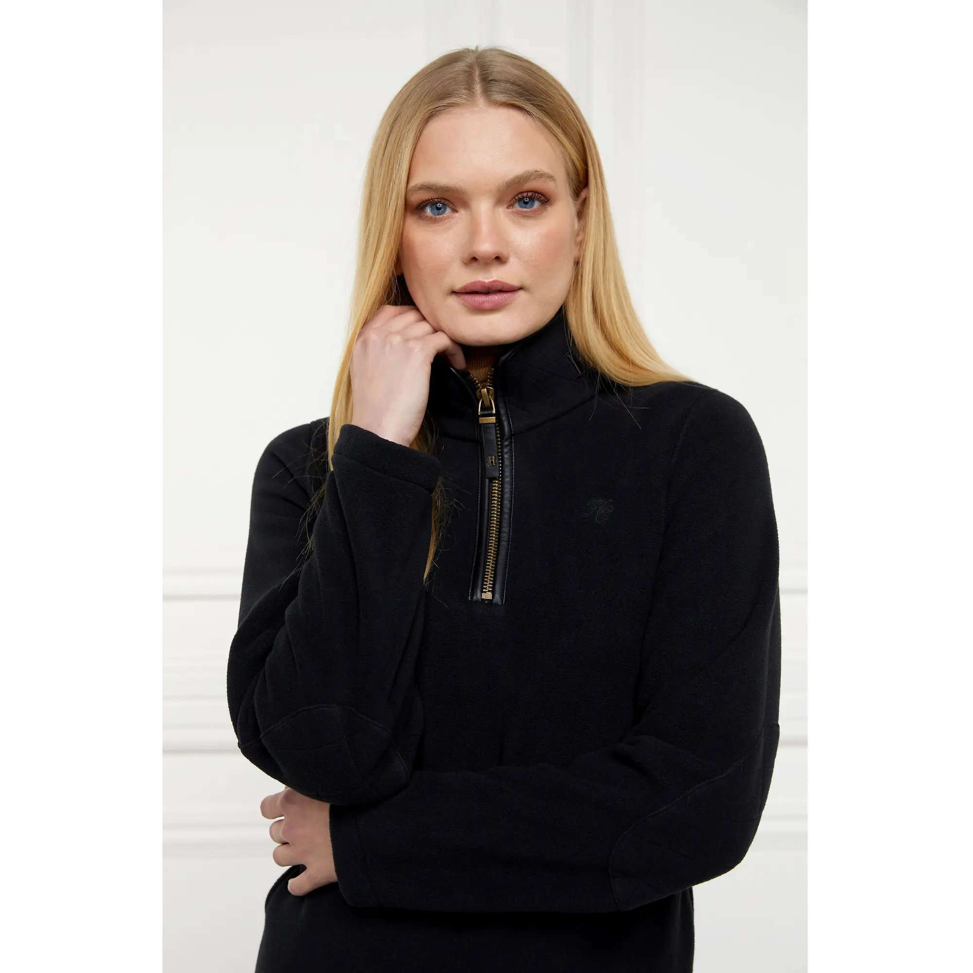 Product image 4 of 10 of Holland Cooper Women's Country Fleece Quarter Zip - Black