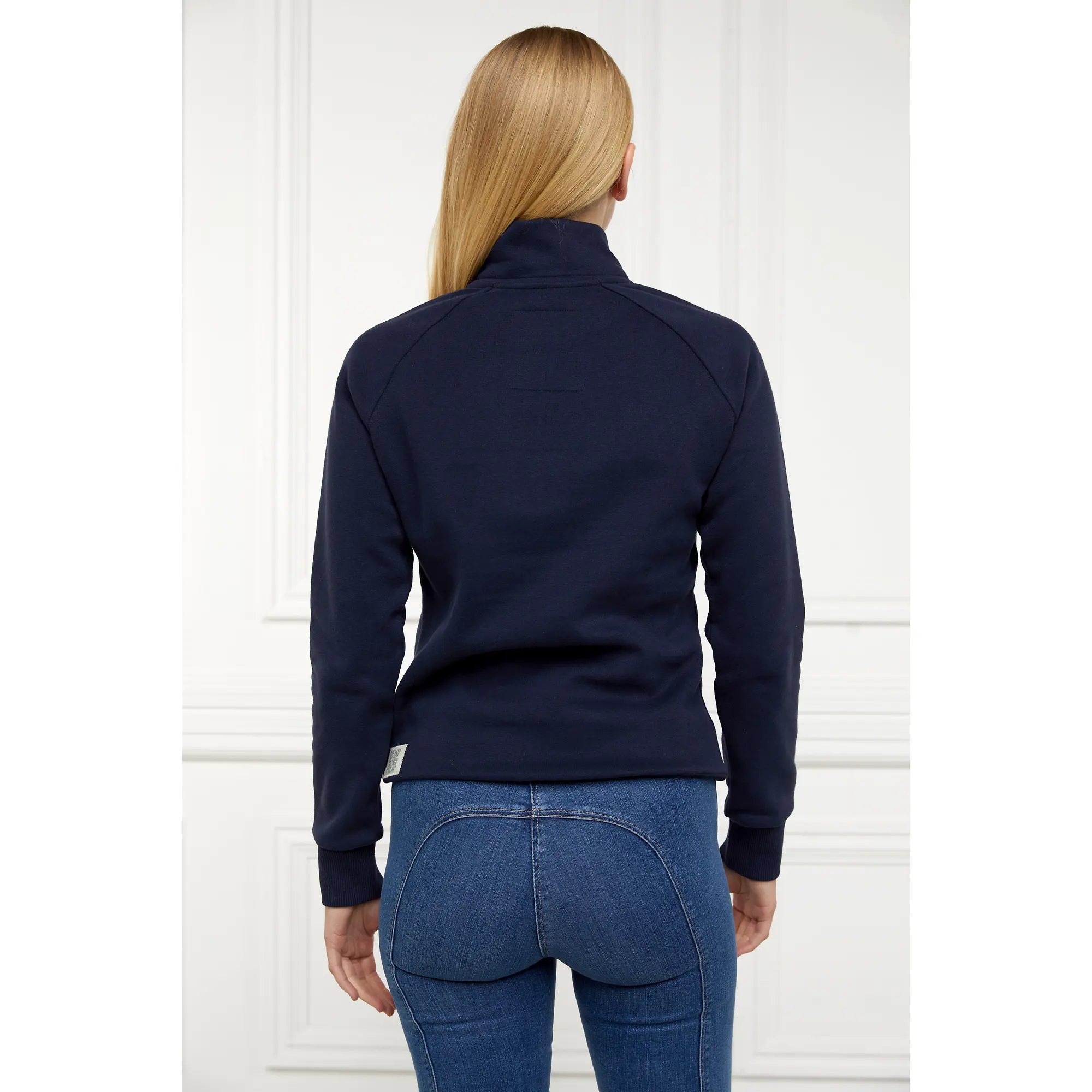 Product image 6 of 11 of Holland Cooper Women's Sporting Heritage Zip Henley - Ink Navy