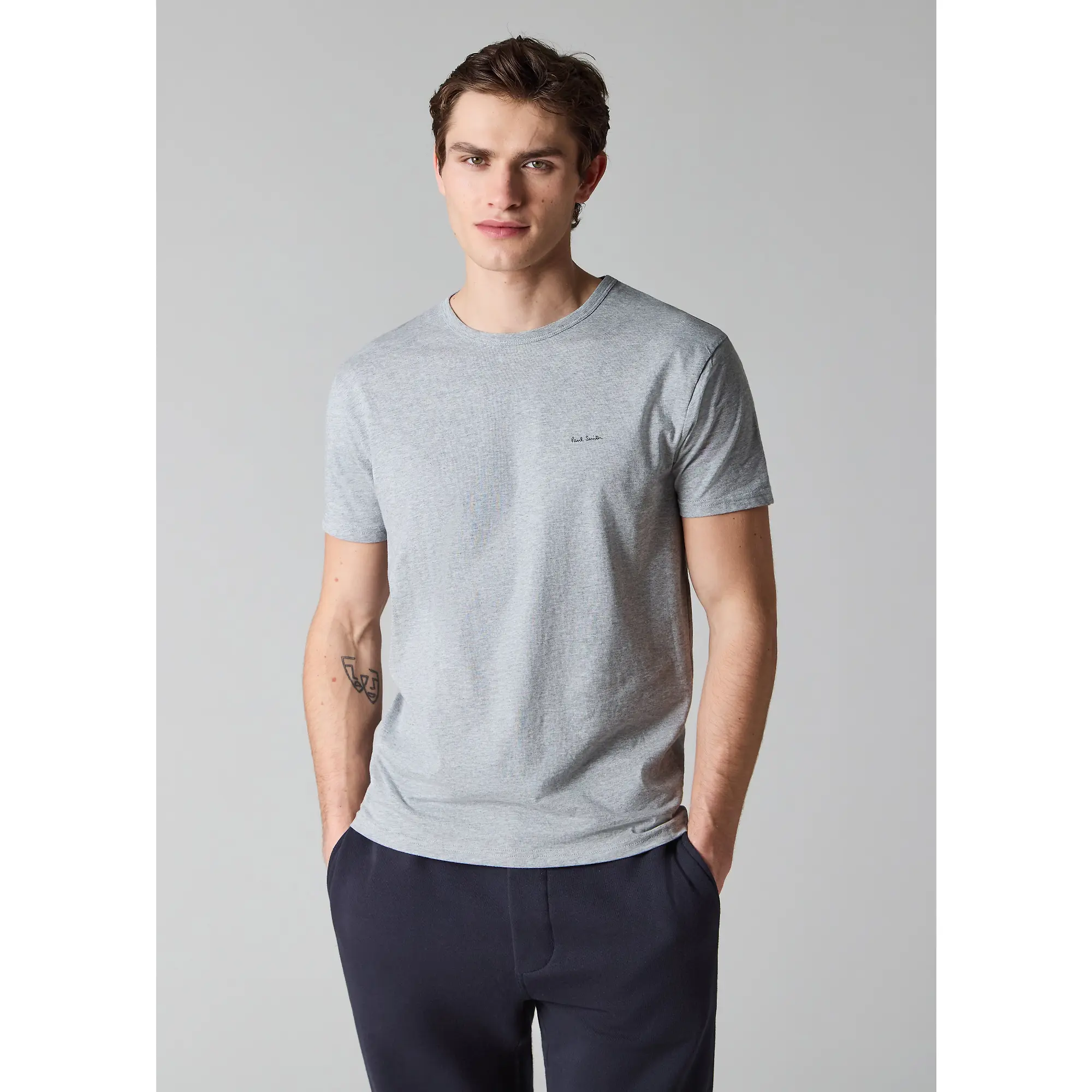 Product image 4 of 13 of Paul Smith Men's Organic Cotton Logo 3 Pack Lounge T-Shirts - Mixed