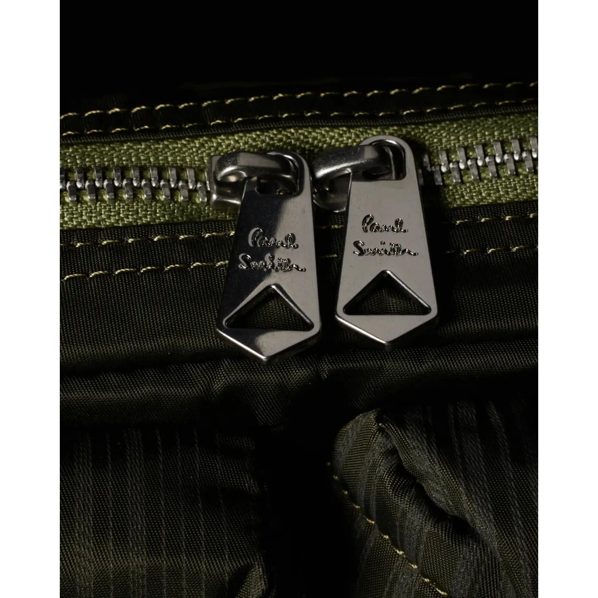 Product image 7 of 10 of Paul Smith Men's 'Laser Stripe' Recycled-Nylon Crossbody Bag - Green