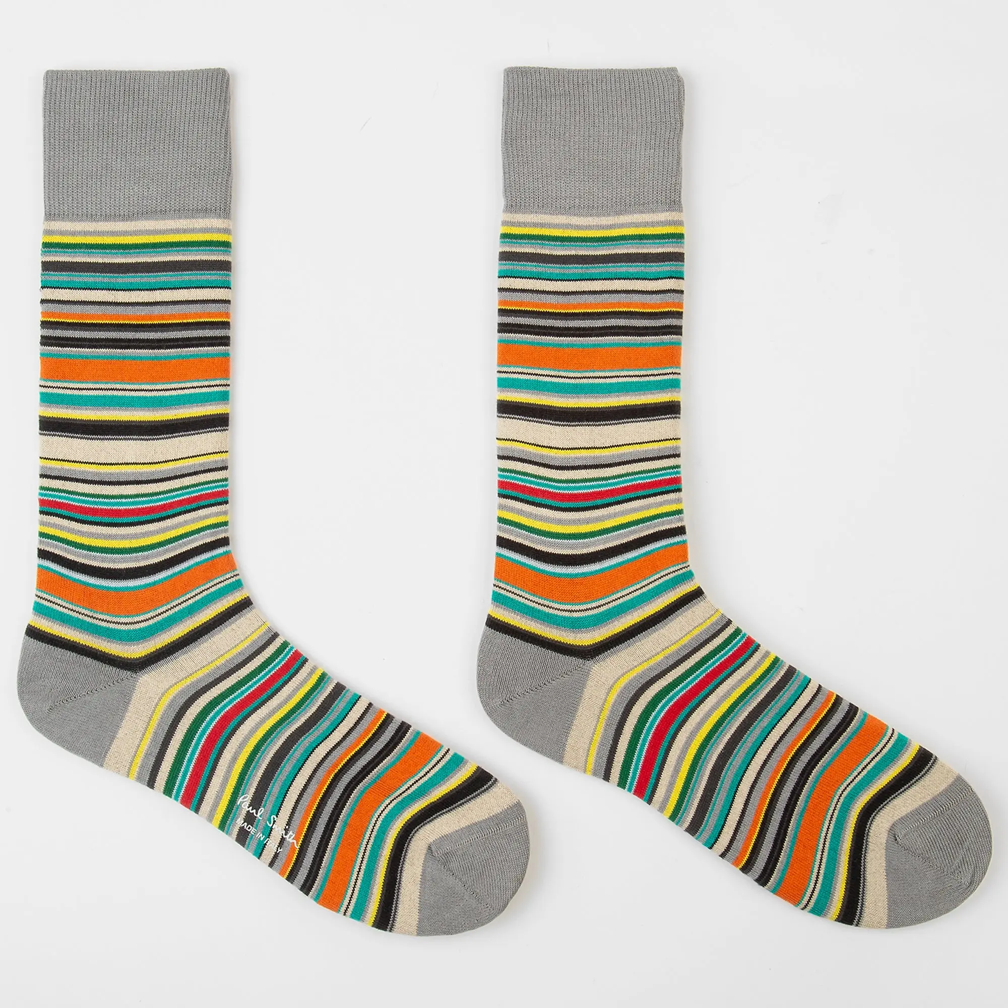 Product image 2 of 5 of Paul Smith Men's Signature Stripe Socks - 2 Pack - Black & Grey - One Size