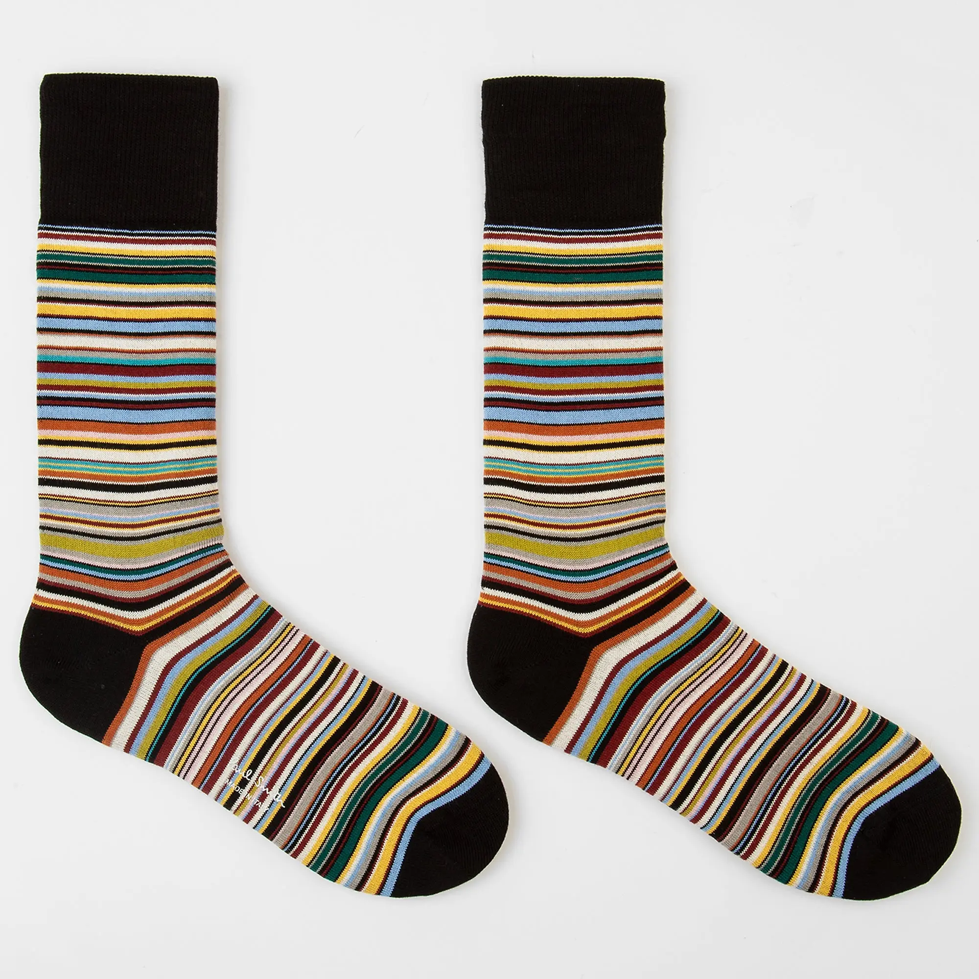 Product image 3 of 5 of Paul Smith Men's Signature Stripe Socks - 2 Pack - Black & Grey - One Size