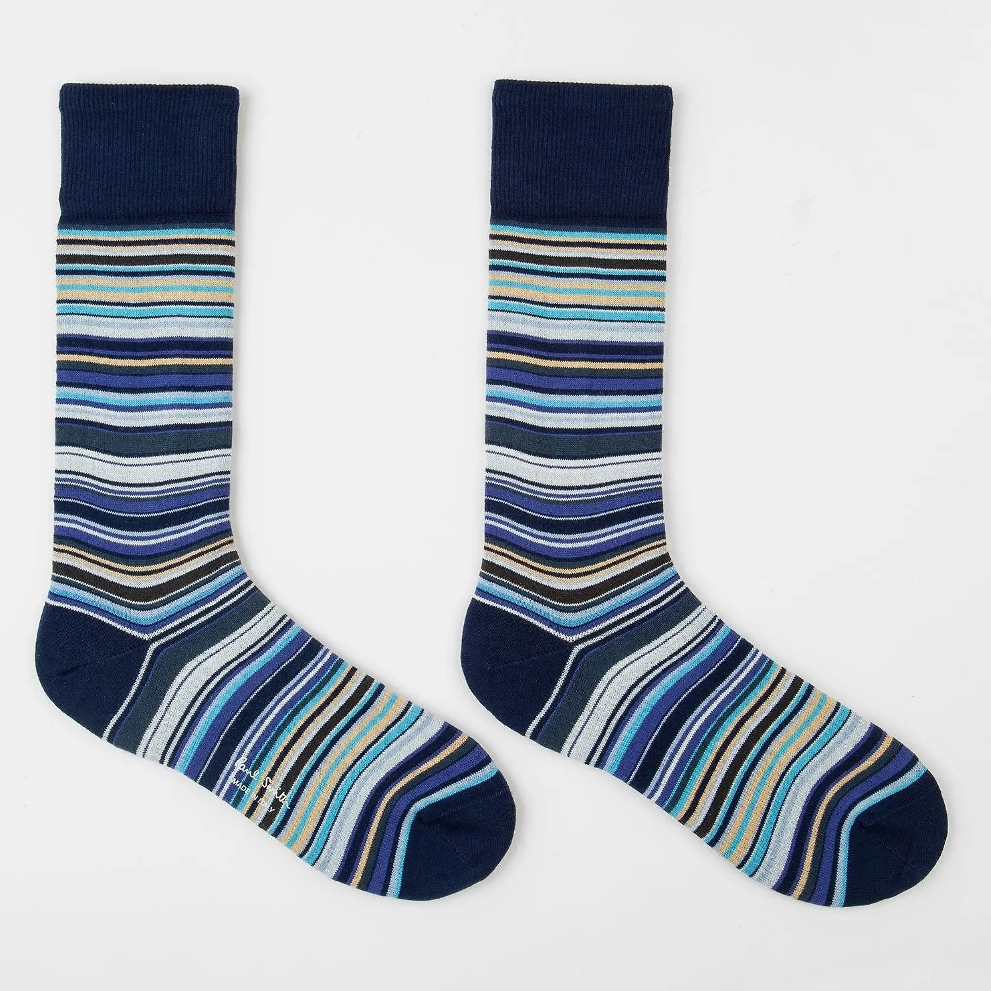 Product image 2 of 5 of Paul Smith Men's Signature Stripe Socks - 2 Pack - Black & Navy - One Size