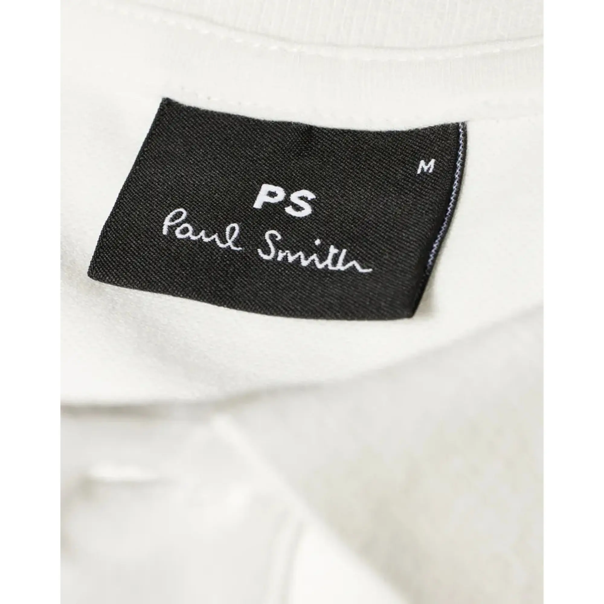 Product image 5 of 11 of Paul Smith Men's Regular Fit Stretch-Cotton 'Broad Stripe Zebra' Polo Shirt  - White