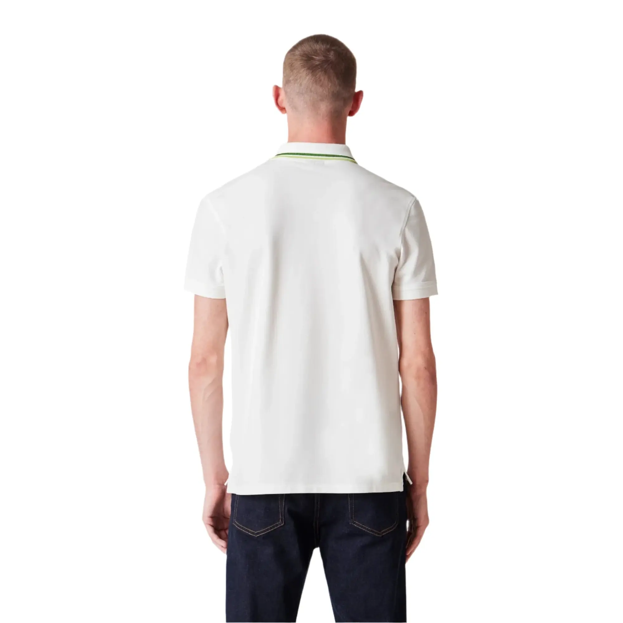 Product image 3 of 11 of Paul Smith Men's Regular Fit Stretch-Cotton 'Broad Stripe Zebra' Polo Shirt  - White