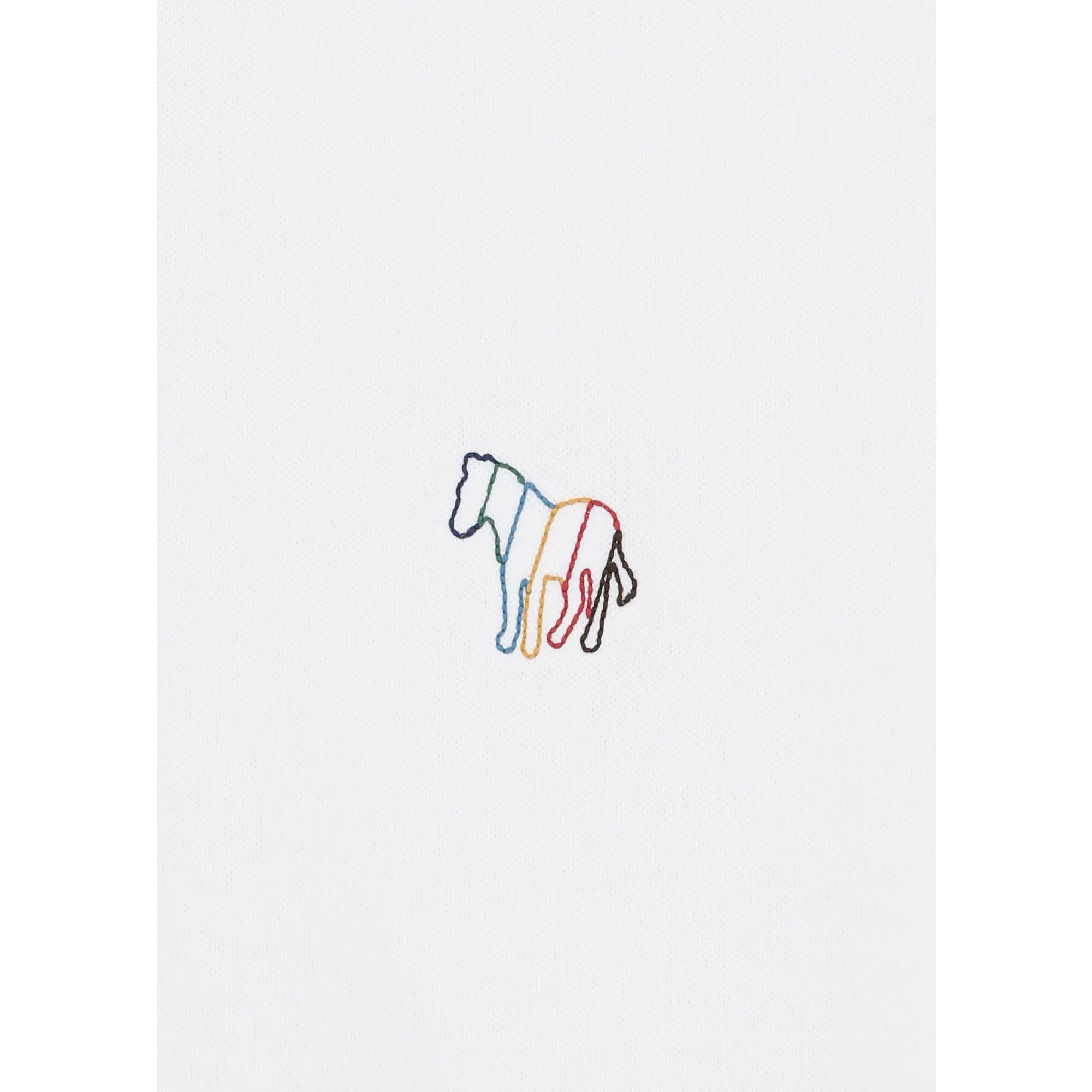 Product image 6 of 11 of Paul Smith Men's Regular Fit Stretch-Cotton 'Broad Stripe Zebra' Polo Shirt  - White