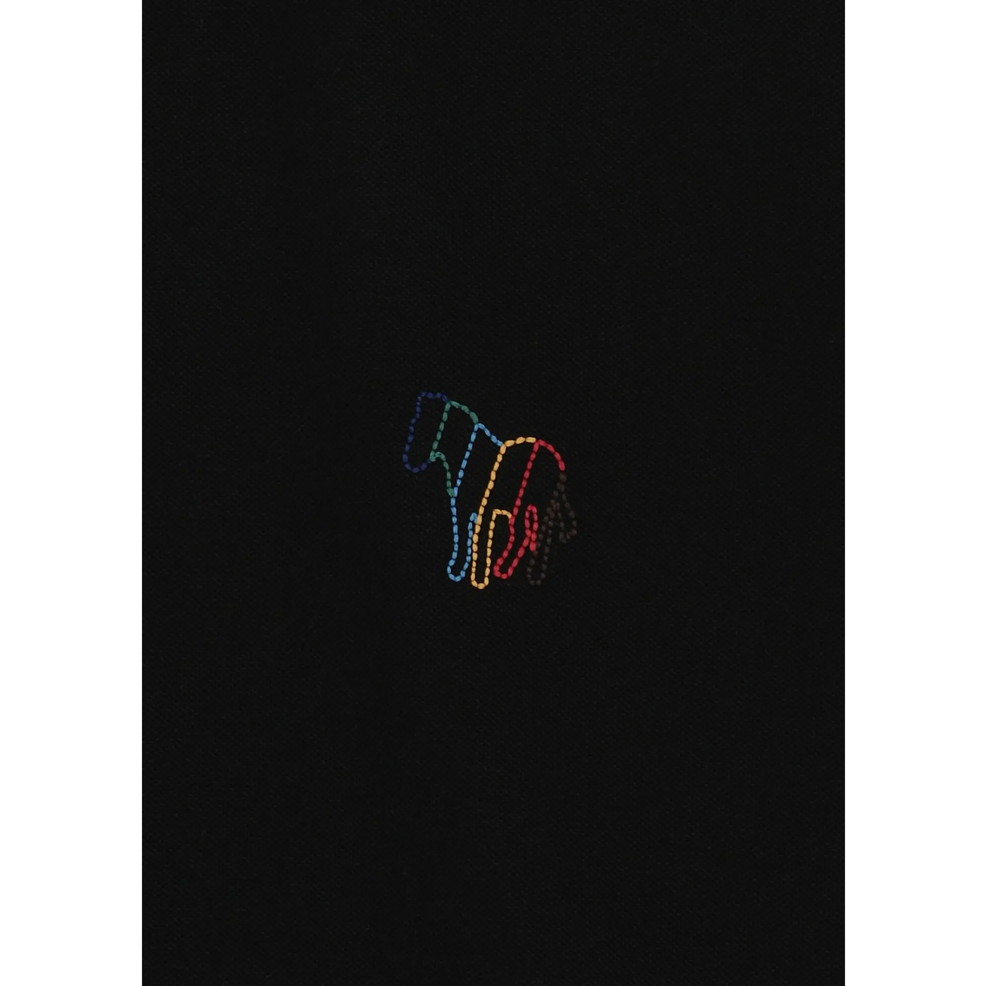 Product image 3 of 5 of Paul Smith Men's Regular Fit Stretch-Cotton 'Broad Stripe Zebra' Polo Shirt - Black