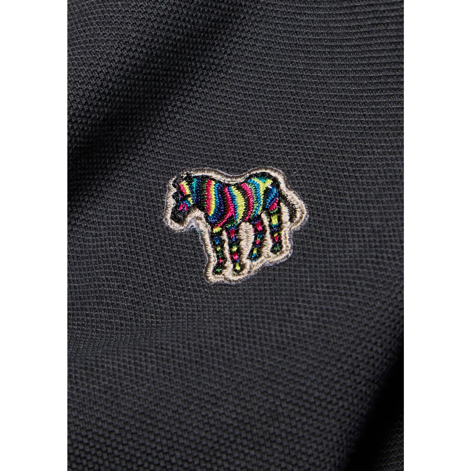 Product image 3 of 4 of PS By Paul Smith Men's Organic Cotton Zebra Polo Shirt - Charcoal
