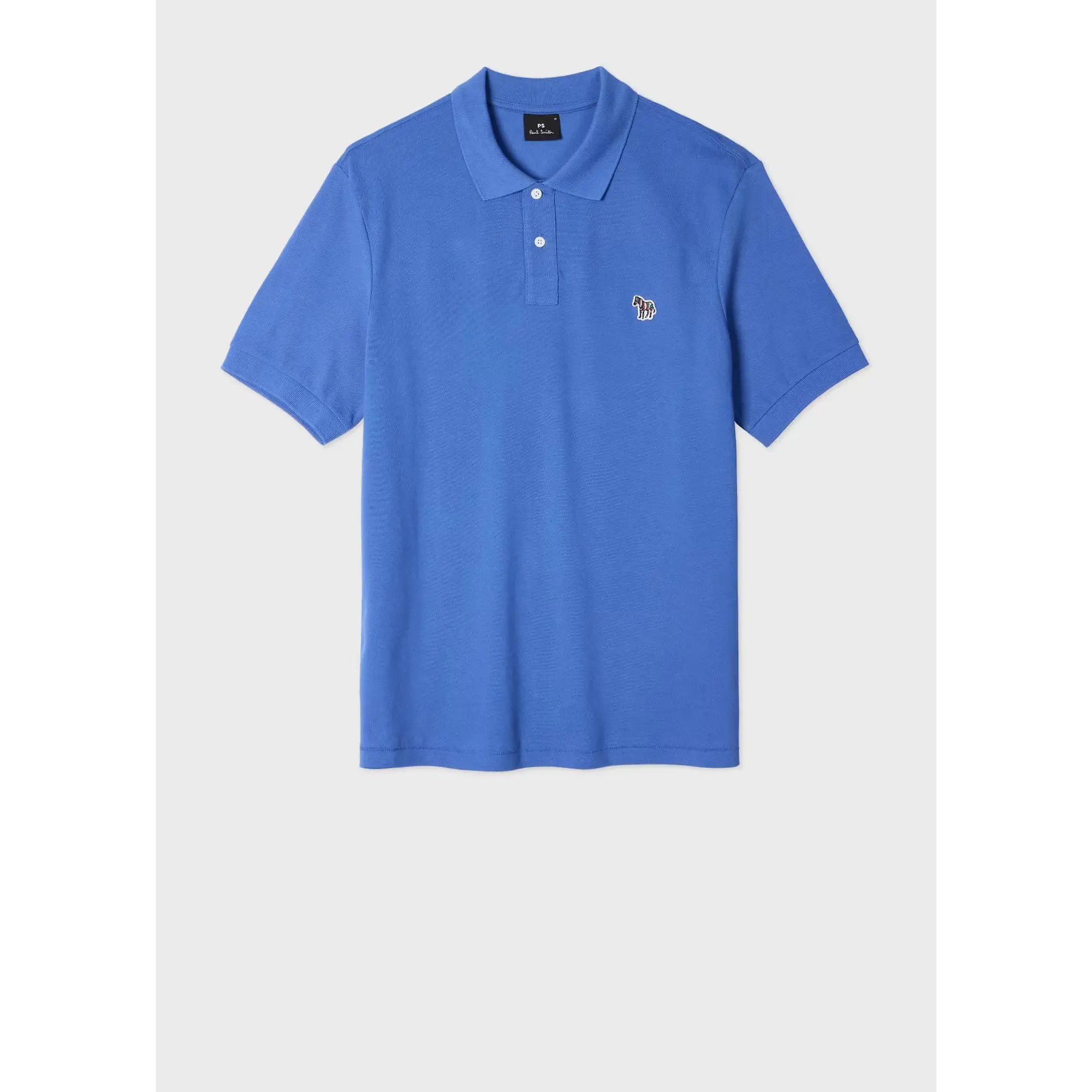 Product image 8 of 8 of Paul Smith Men's Organic Cotton Zebra Polo Shirt - Mid Blue