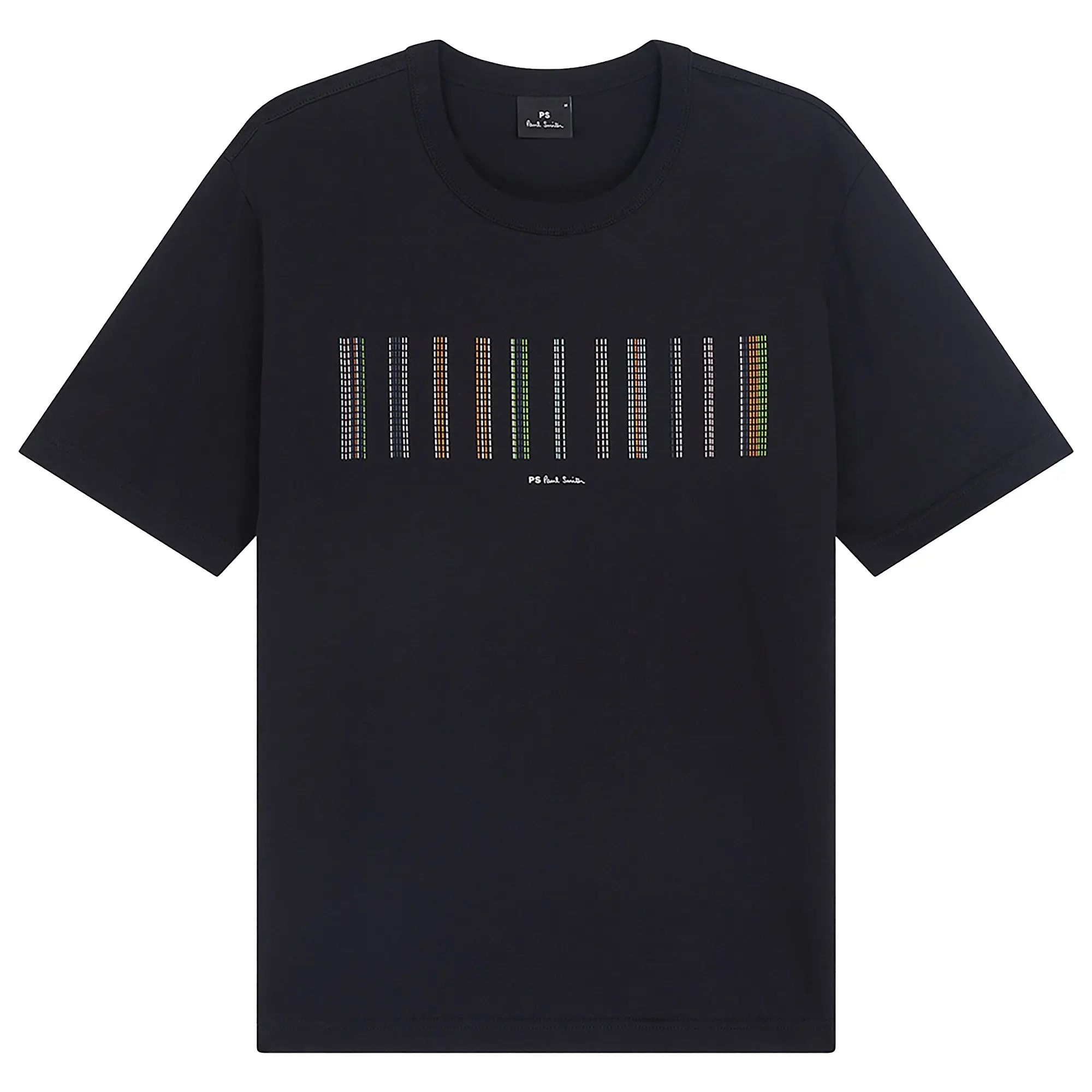 Product image 1 of 9 of PS By Paul Smith Men's Stitch Stripe Print T-Shirt - Black