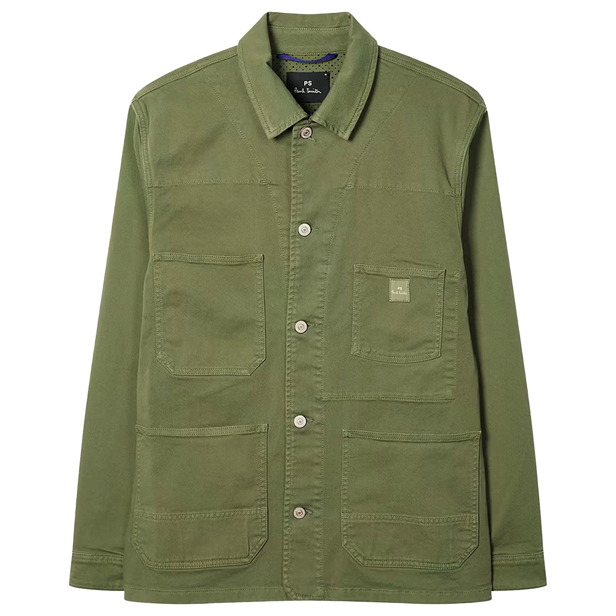 PS By Paul Smith Men's Stretch Cotton-Twill Chore Jacket - Khaki
