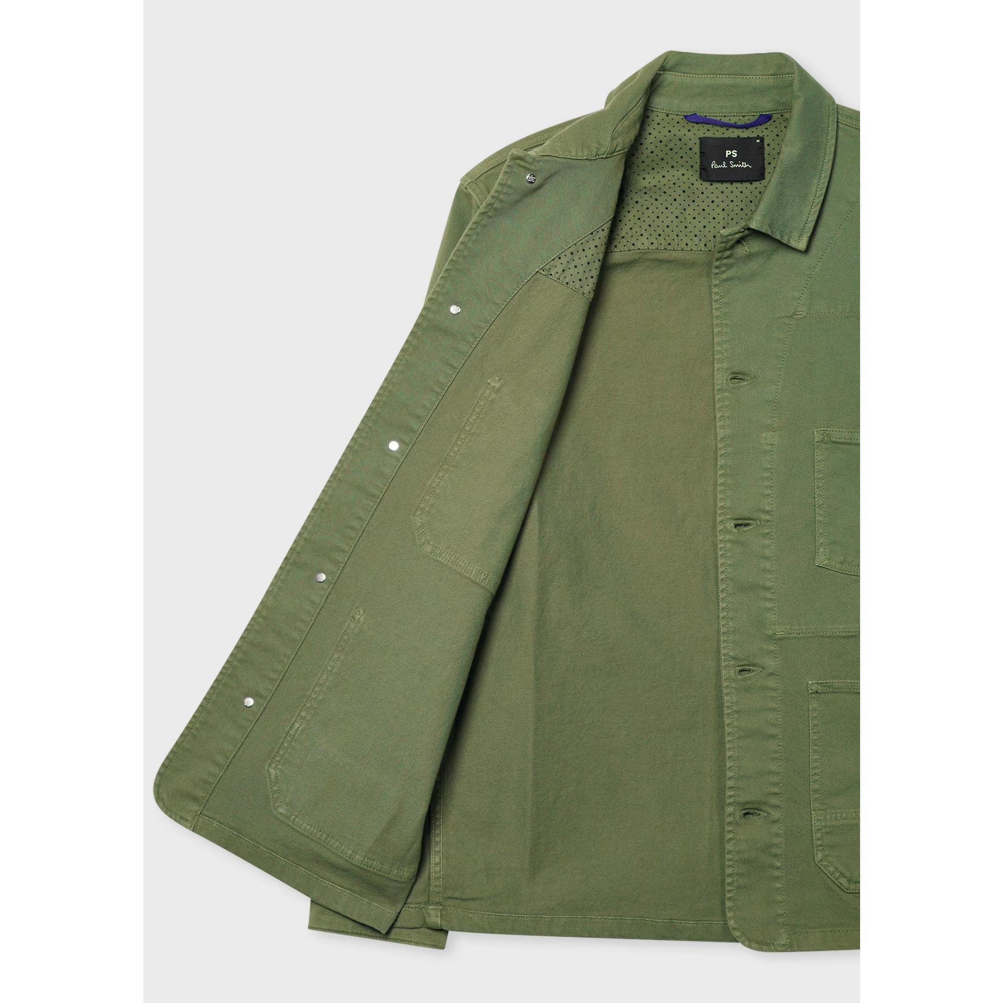 PS By Paul Smith Men's Stretch Cotton-Twill Chore Jacket - Khaki