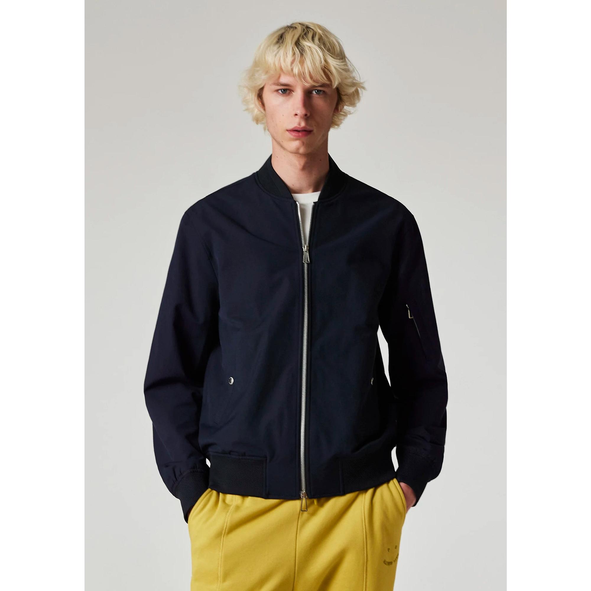 Paul Smith Men's Zip Bomber Jacket - Navy | British Attire