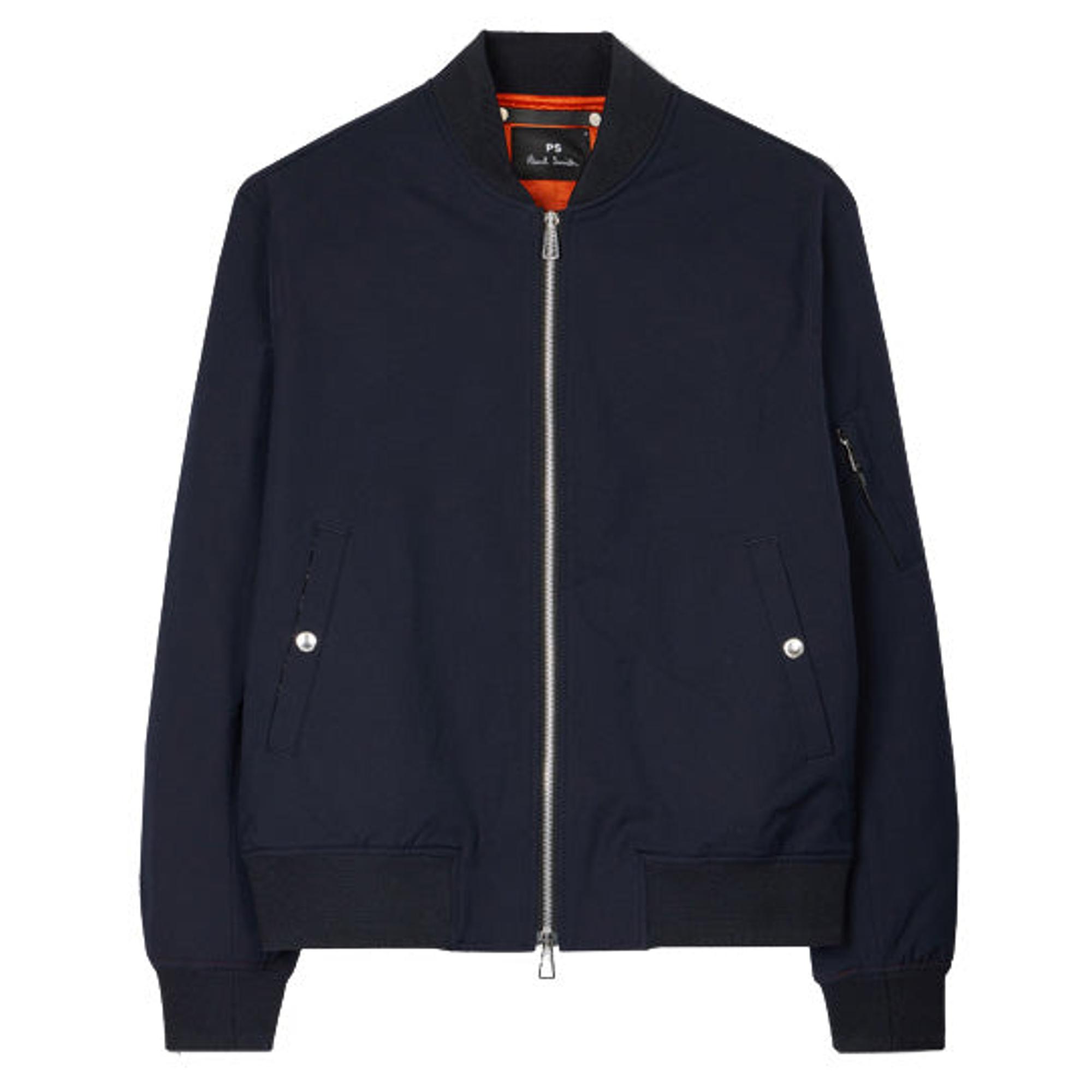 Paul Smith Men's Zip Bomber Jacket - Navy | British Attire