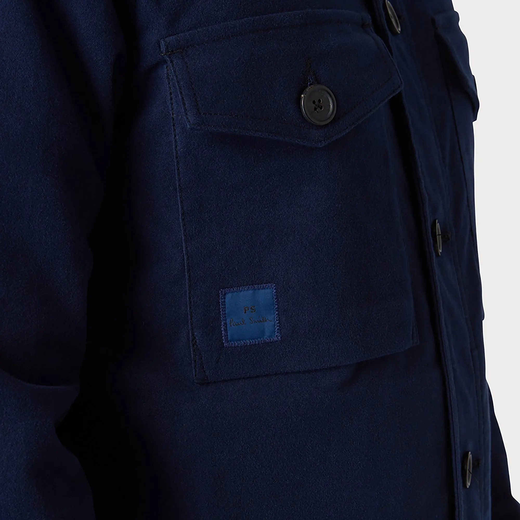 Product image 3 of 3 of PS By Paul Smith Men's Military Overshirt Jacket - Dark Navy
