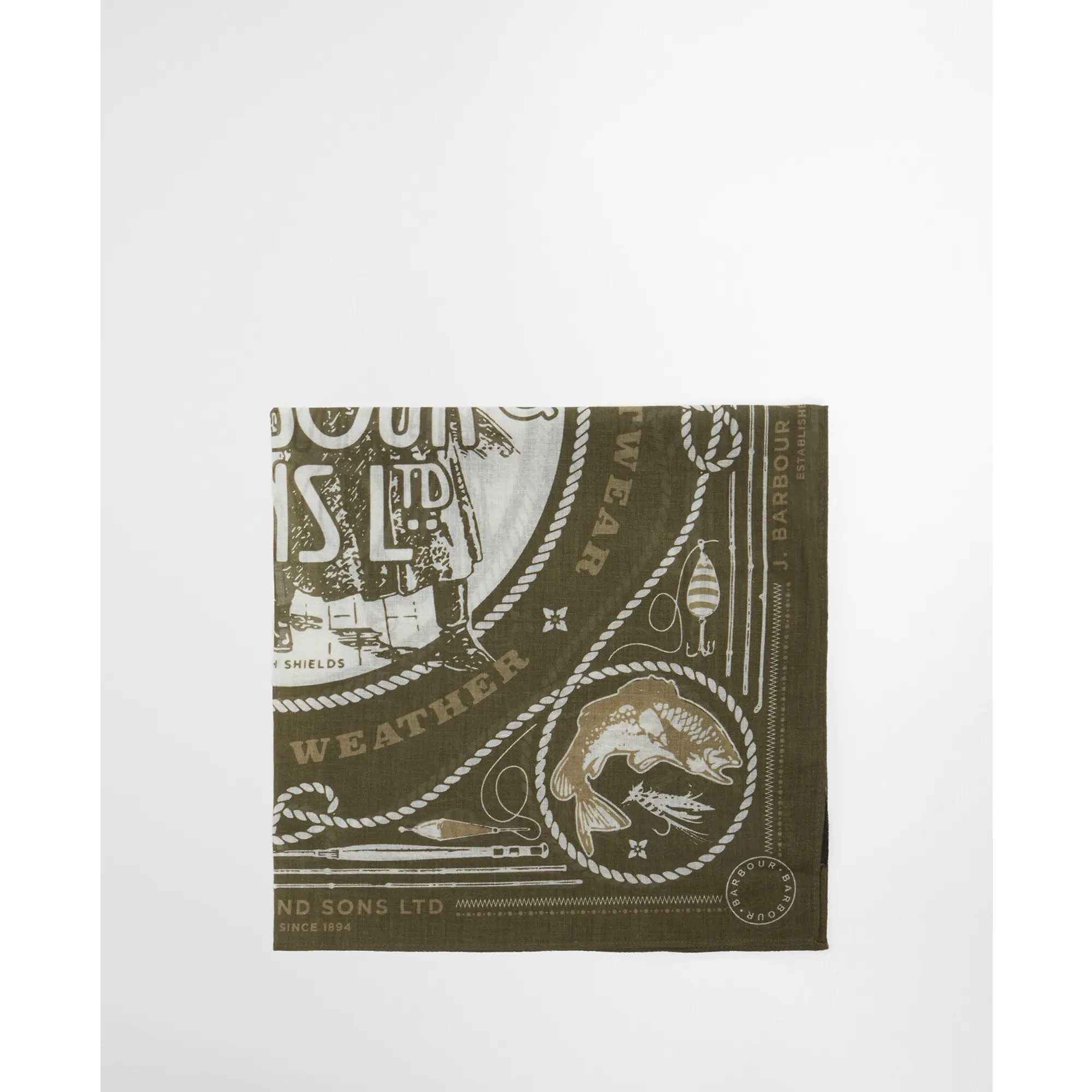 Product image 4 of 7 of Barbour Men's Heritage Bandana - Mid Olive