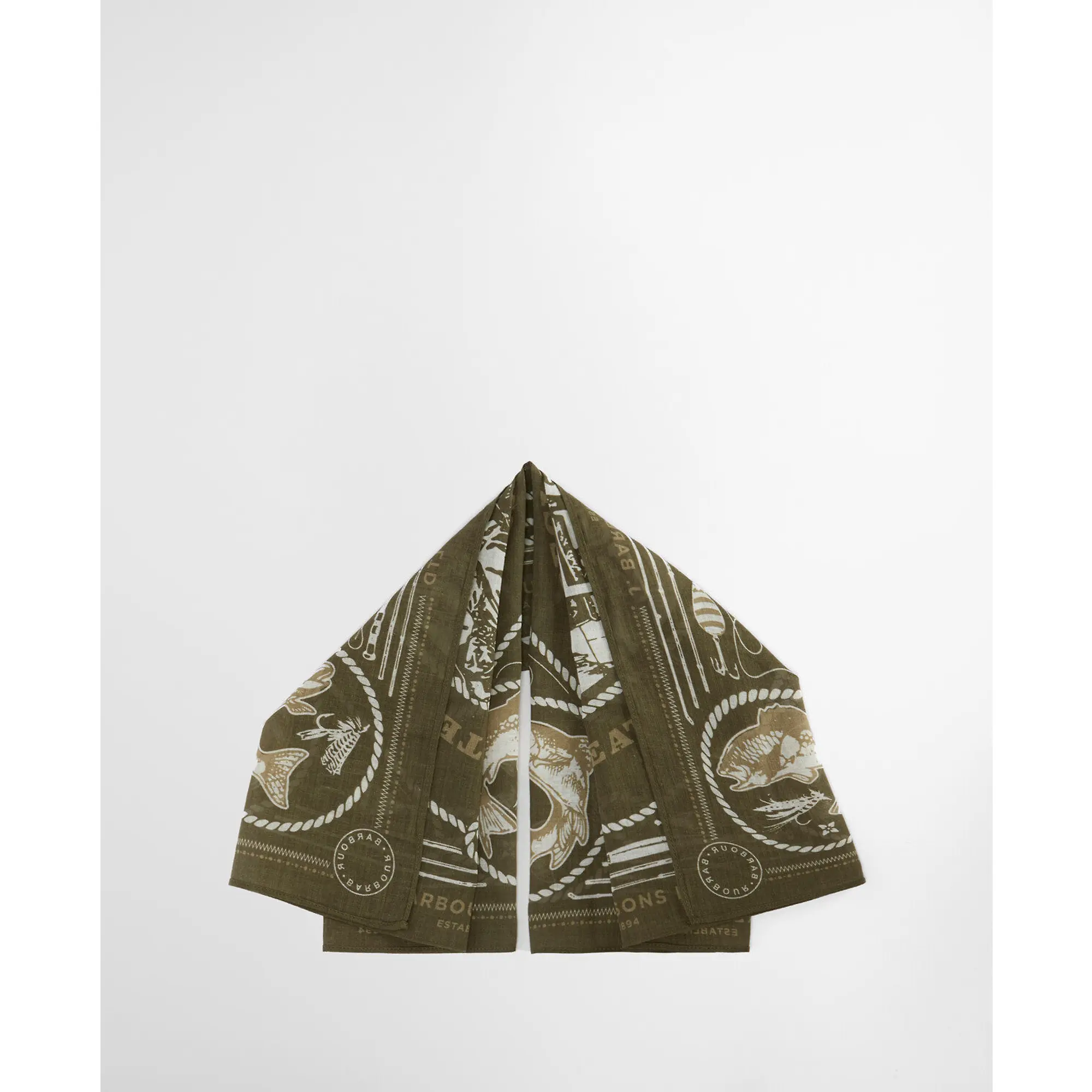 Product image 6 of 7 of Barbour Men's Heritage Bandana - Mid Olive