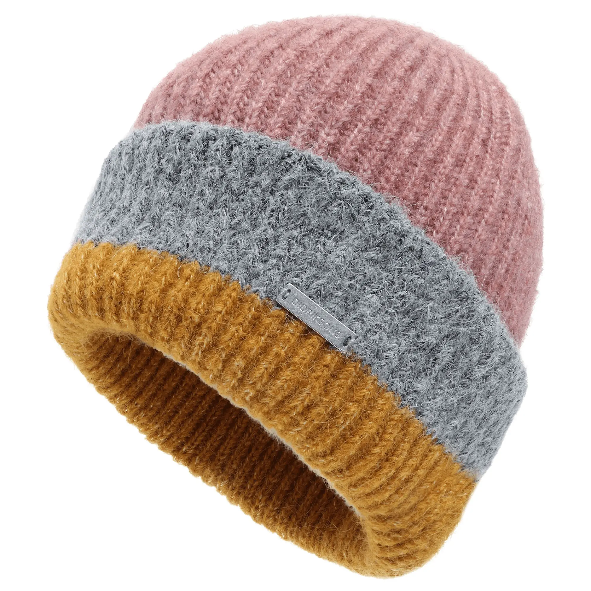 Product image 1 of 2 of Didriksons Malin Striped Beanie - Ash Rose Multi